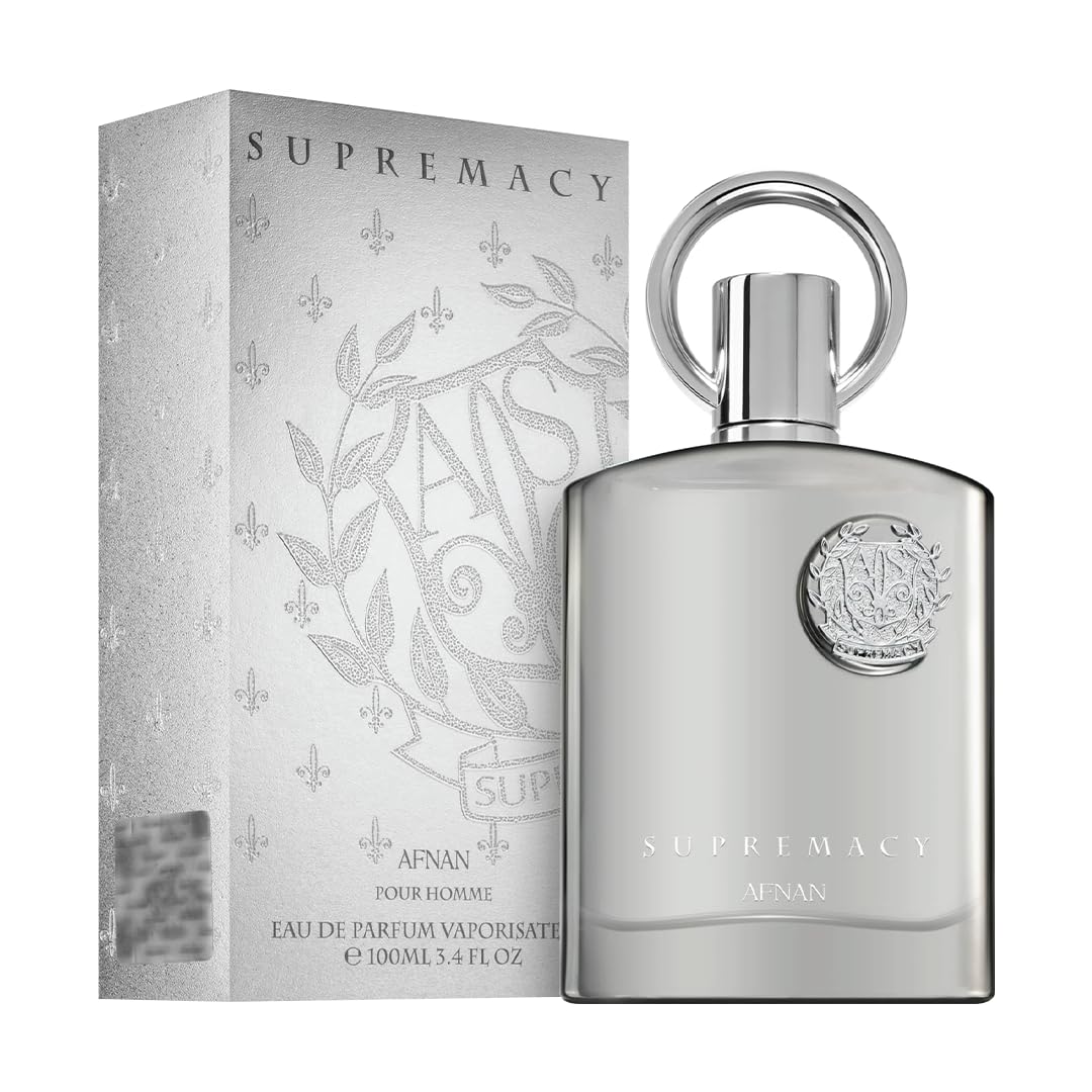 Supremacy Silver By Afnan, 3.4 Oz Eau De Parfum Spray For Men