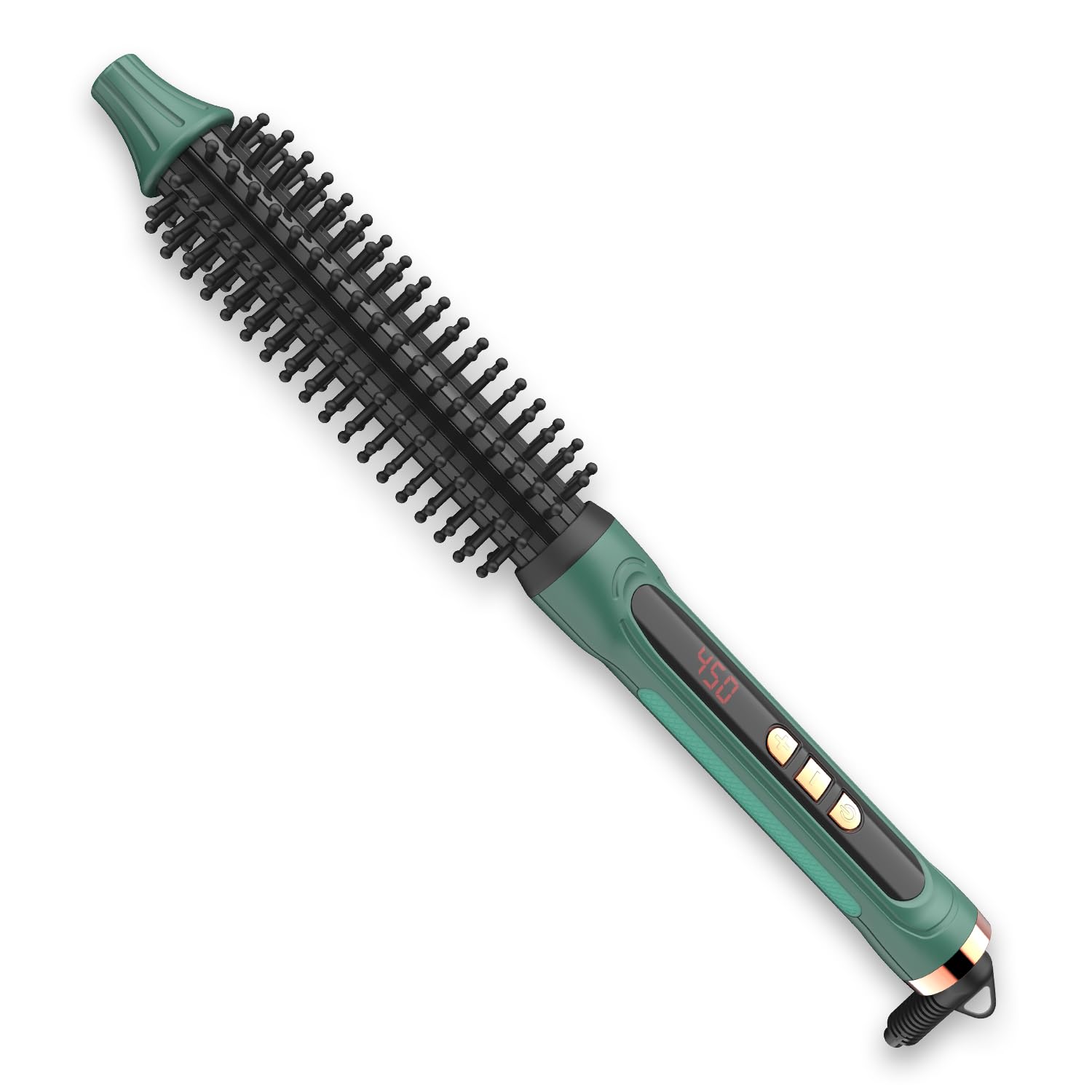 BANGMENG Mini Thermal Round Brush, 3/4 Inch Barrel Volume Heat Styling Brush for Men and Women Short Thin Curly Straight Hair, H