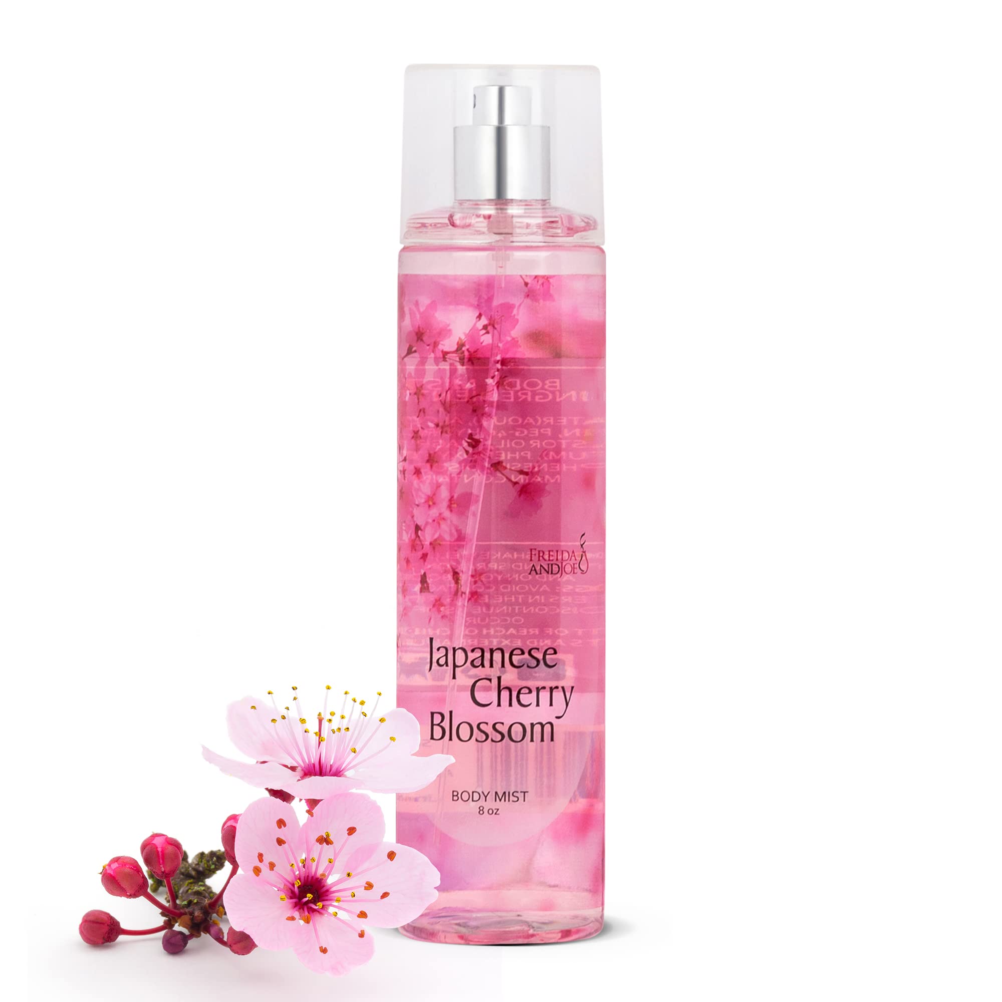 Freida & Joe Japanese Cherry Blossom Body Mist: A Luxurious 8 oz Gift for Her, Exquisite Floral Scent, Ideal Stocking Stuffer Fi