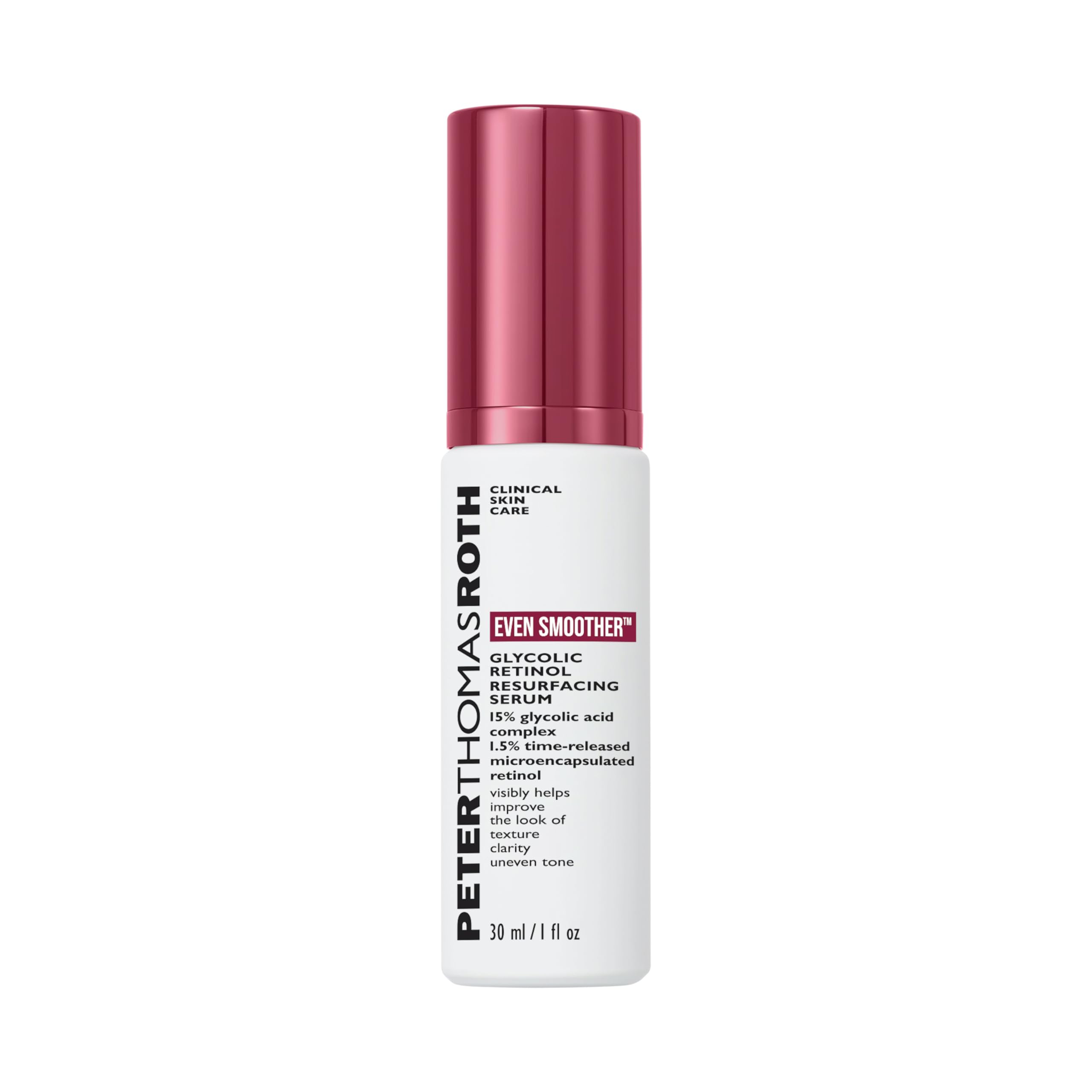 Peter Thomas Roth | Even Smoother? Glycolic Retinol Resurfacing Serum | Glycolic Acid Serum with Retinol for Uneven Texture and 