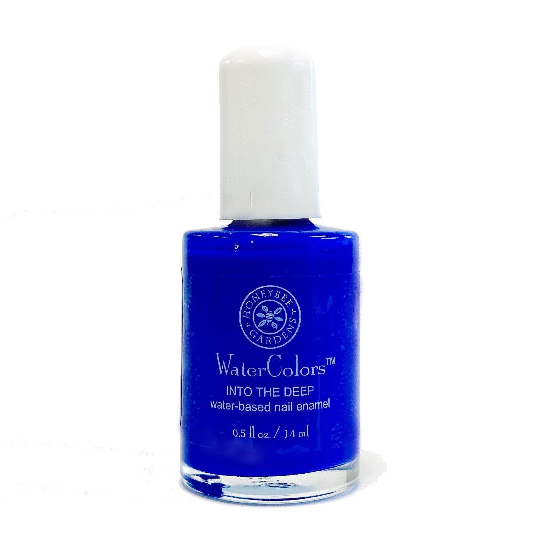 Honeybee Gardens Water-Based Nail Enamel, Into The Deep, Matte Deep Cobalt Blue, Eco-Friendly, Odorless & Vibrant Polish, 0.5 Fl