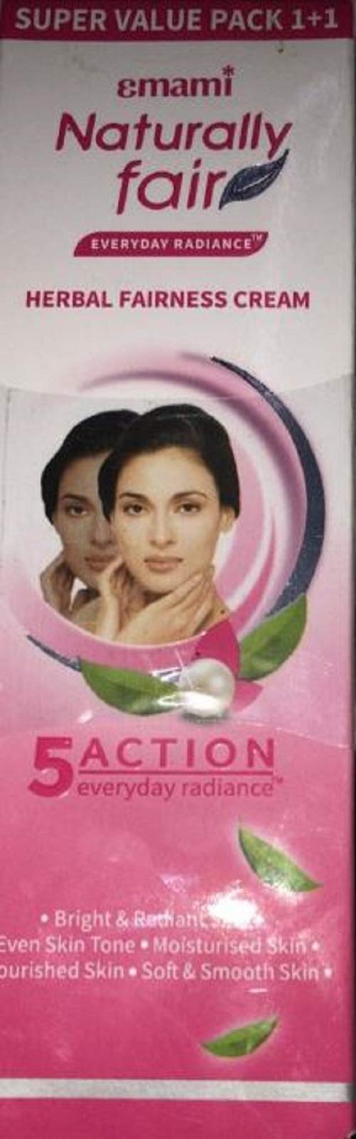 Emami Naturally Fair Fairness Cream, 25Ml Super Value Pack 1+1(Not To Be Sold Individually)