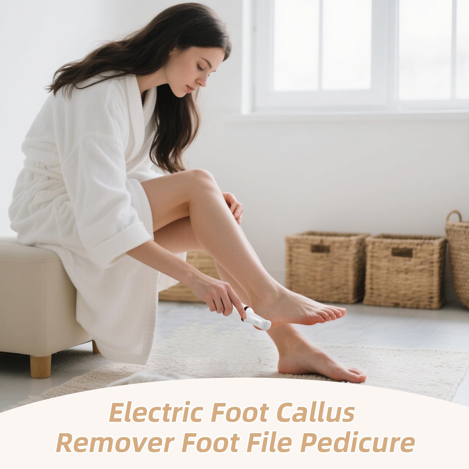 Electric Foot Callus Remover, Electronic Foot File, Portable Electric Callus Remover for Feet, Pedicure Tools for Dead Skin Call