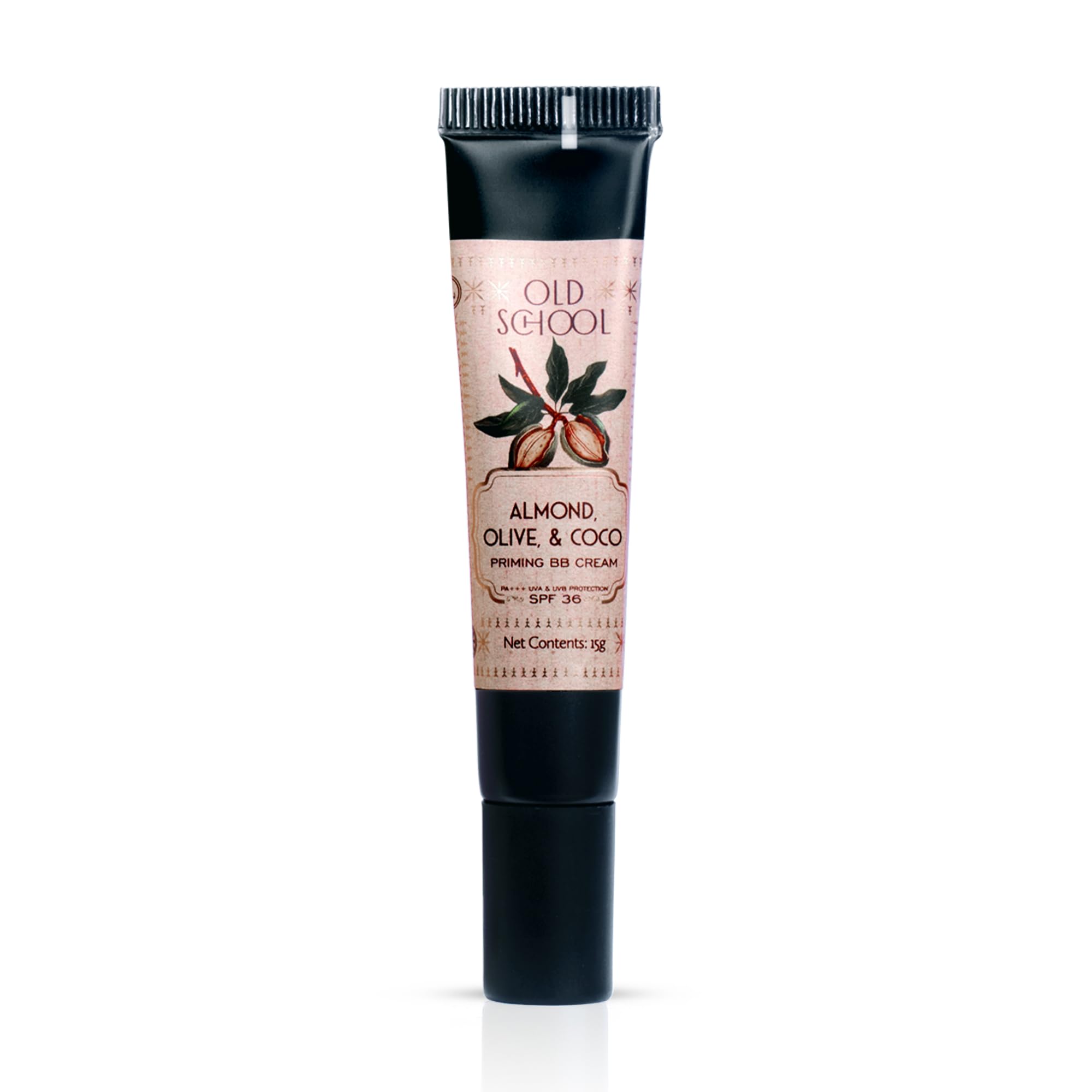 Old School Rituals Almond, Olive & Coco Priming Bb Cream | Lightweight, Hydrating & Soothing Bb Cream For Face With Spf | Nouris