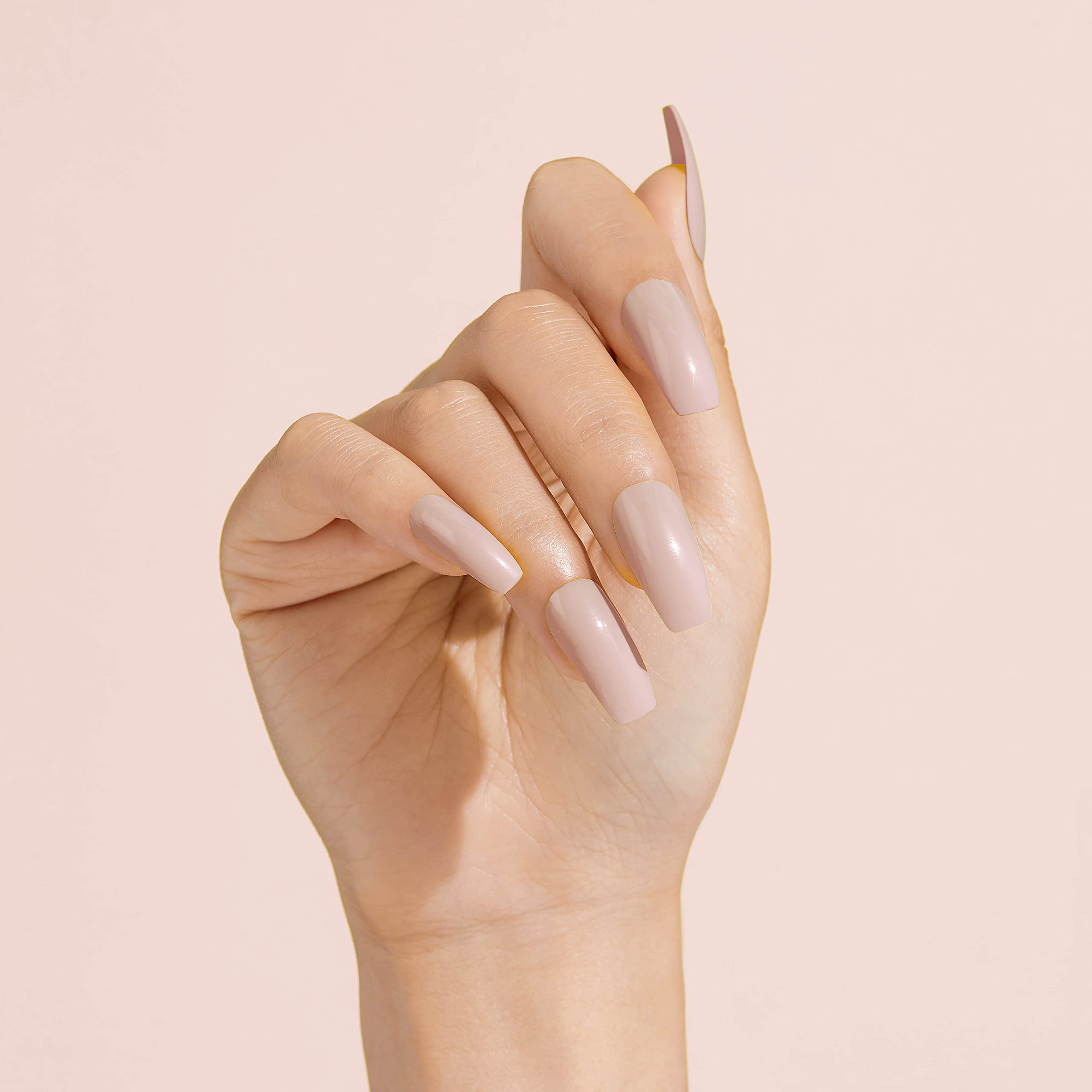 Gold Finger Full Cover Nails Press On 24 Nails Long Length