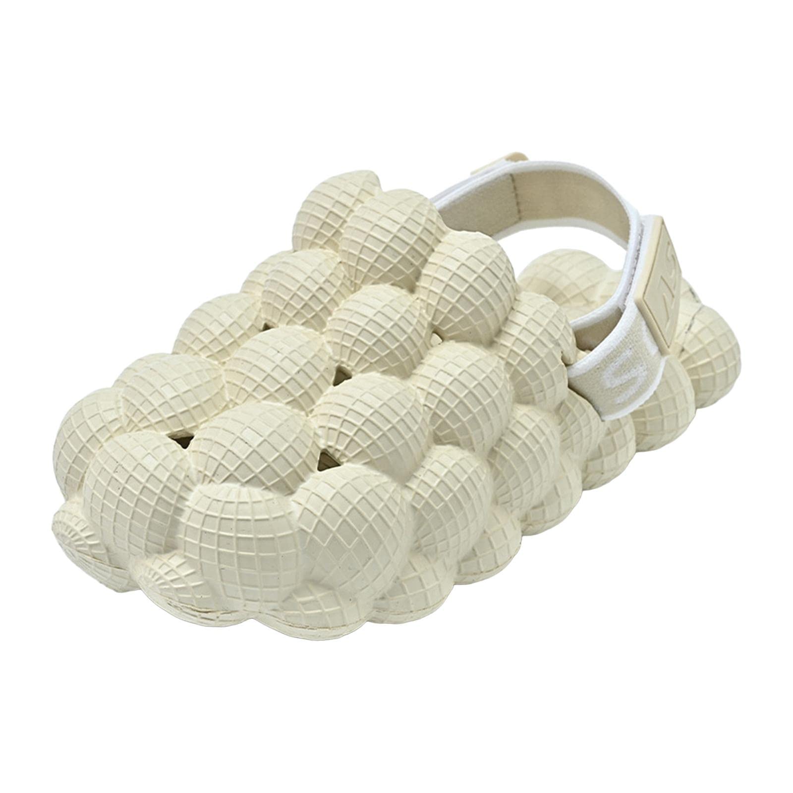 Enakshi Bubble Slide Sandals Funny Lychee Non Slip For Beach Kids Boys Creamy Apricot 2728|Clothing, Shoes & Accessories | Kids