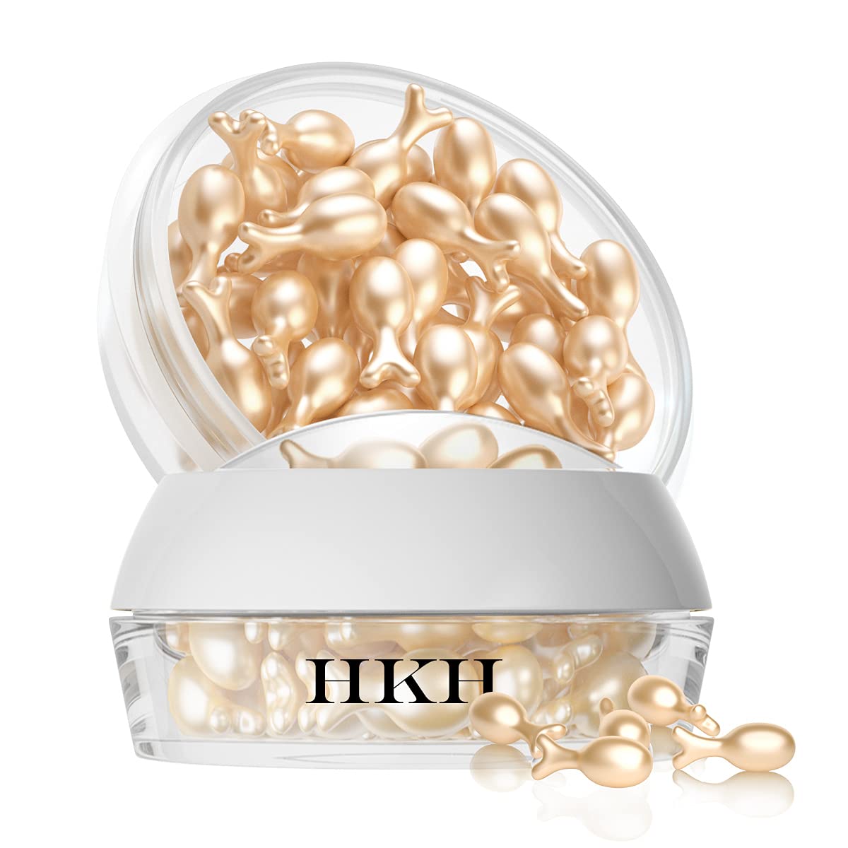 HKH Vitamin C Serum for Face, Anti Aging Serum with Hyaluronic Acid Supplements, Vitamin E, Reduces Wrinkles, Dark Spot Remover