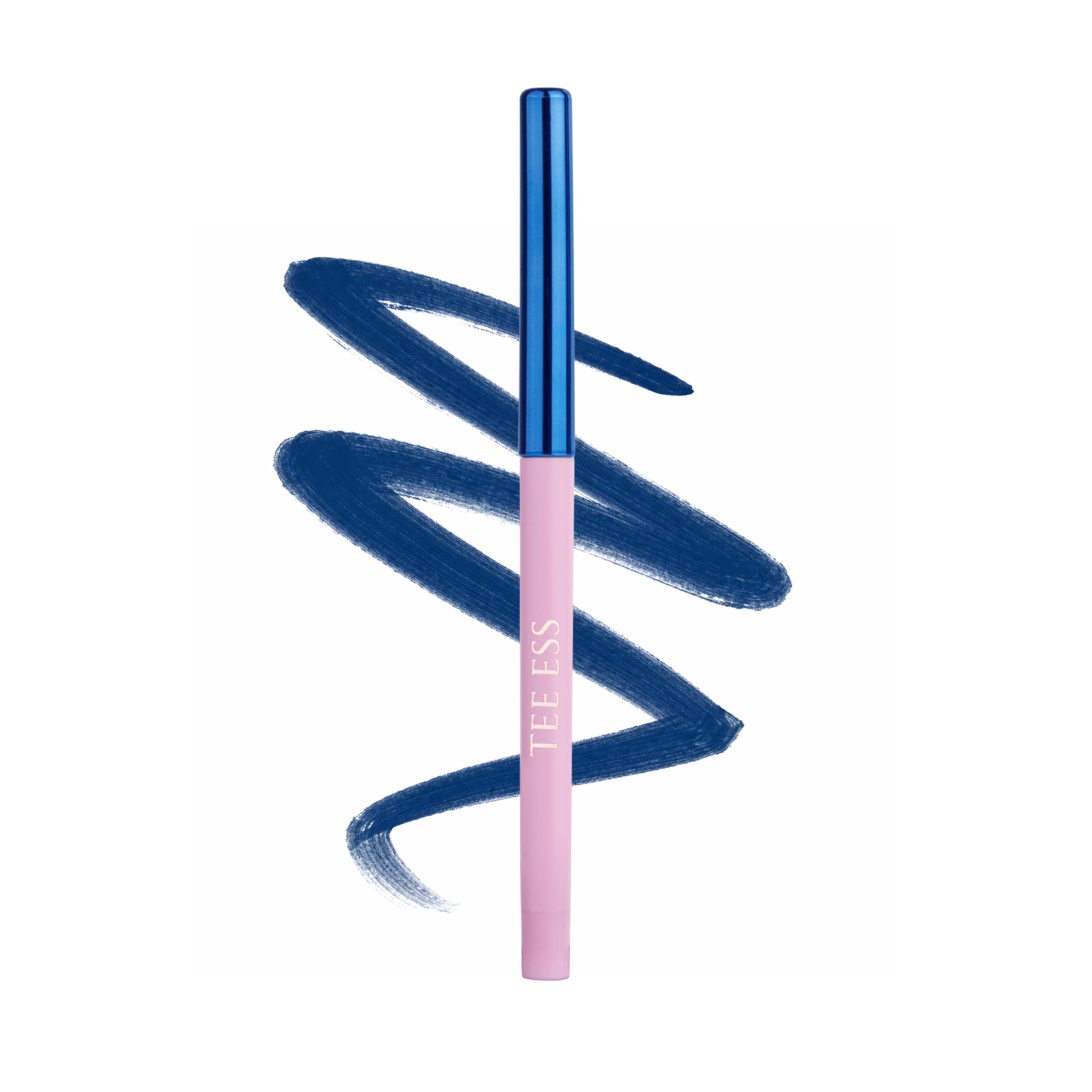 Tee Ess Long Stay Kajal | Retractable Pencil | Waterproof, Smudge Proof | Intense Blue Color | 24H Long Lasting | Smooth OneStr