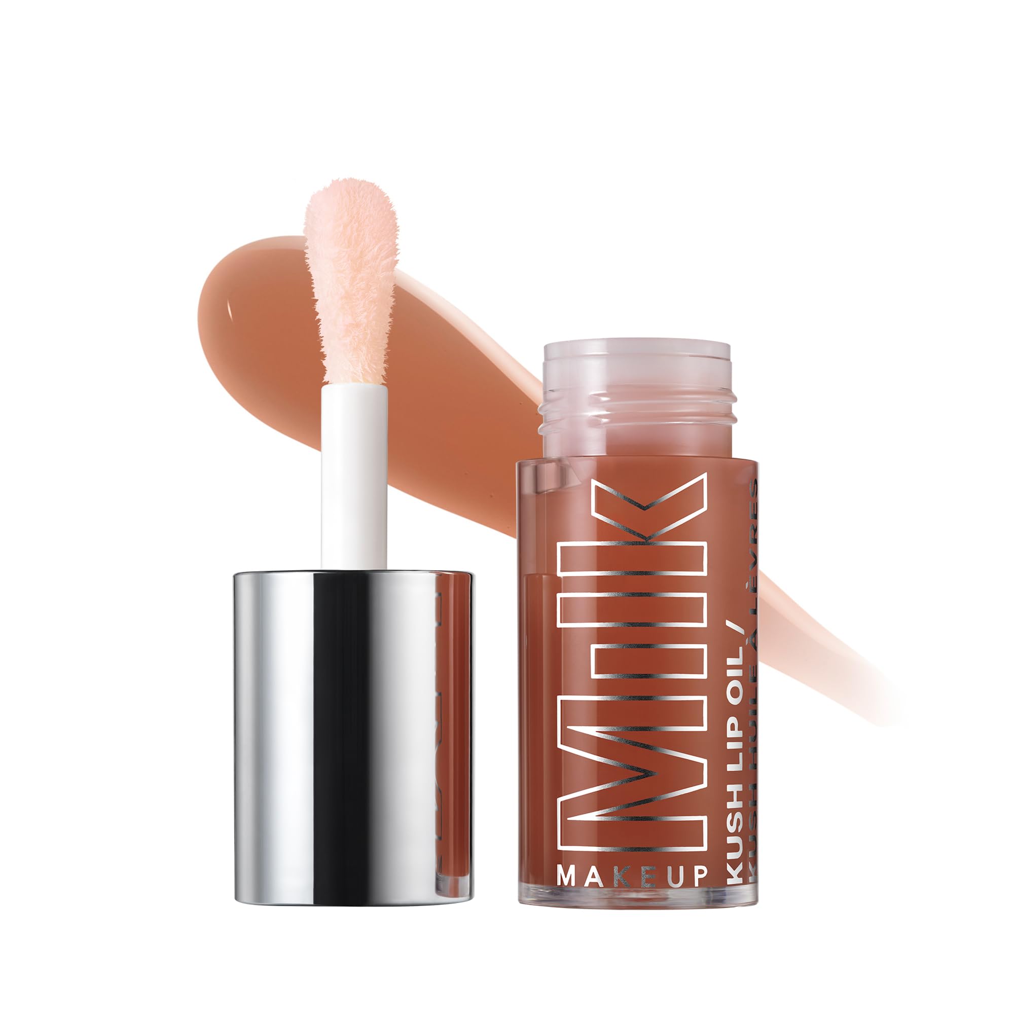 Milk Makeup KUSH Sheer Hydrating Lip Oil - Sheer-Tinted, Long-Lasting, Non-Sticky Gloss for High Shine + Smoother-Looking Lips -