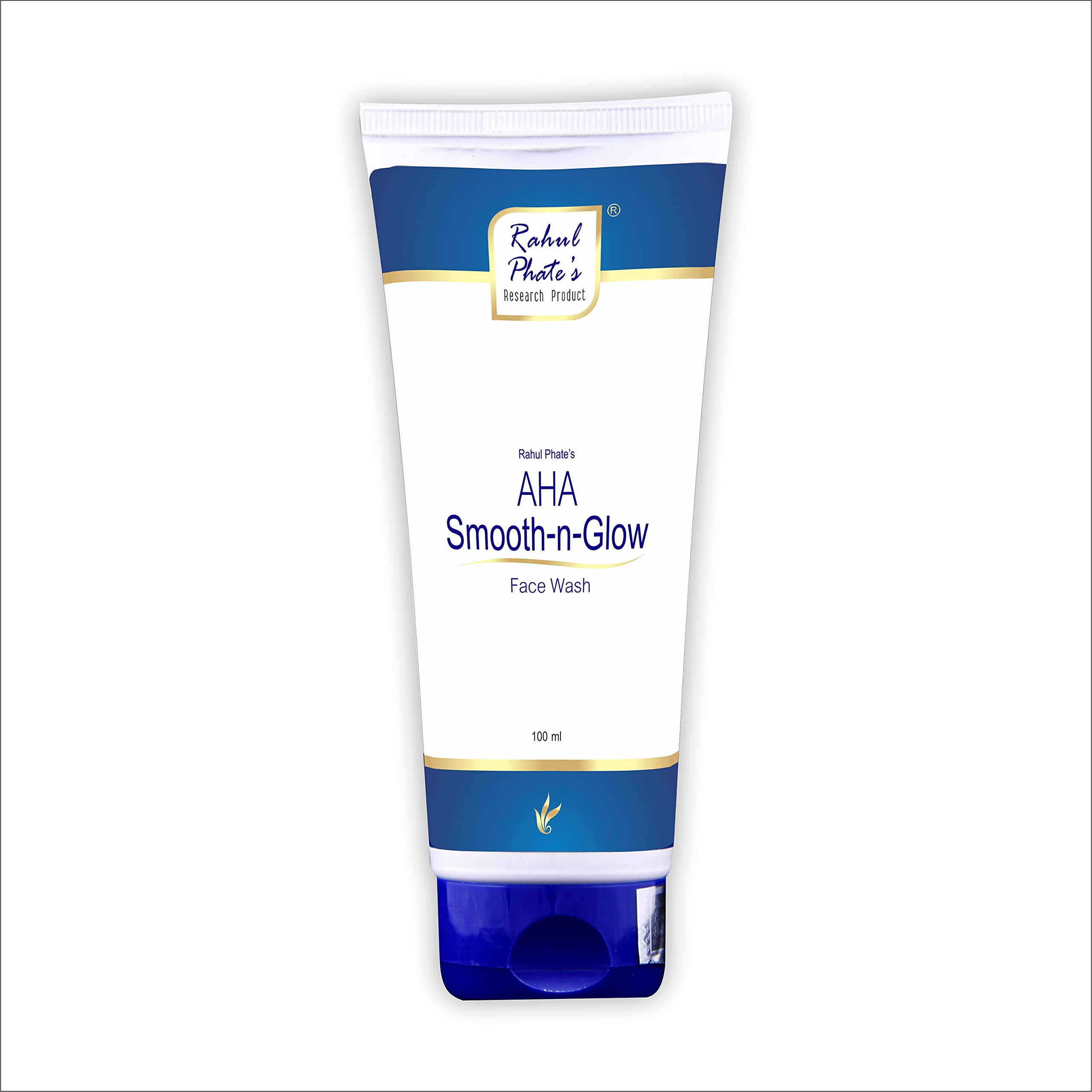 Rahul PhateS Research Products Aha Smooth-N-Glow Face Wash| For Women & Men 100Ml