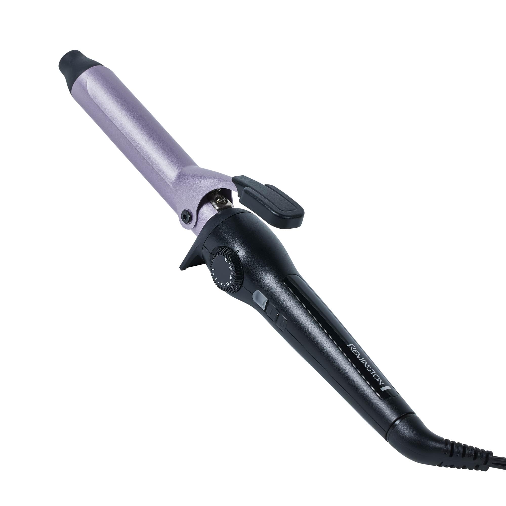 Remington Anti-Static 1-Inch Clipped Curling Iron with Titanium Protection, Fast Heat-Up, Ceramic Barrel for Soft Classic Curls 