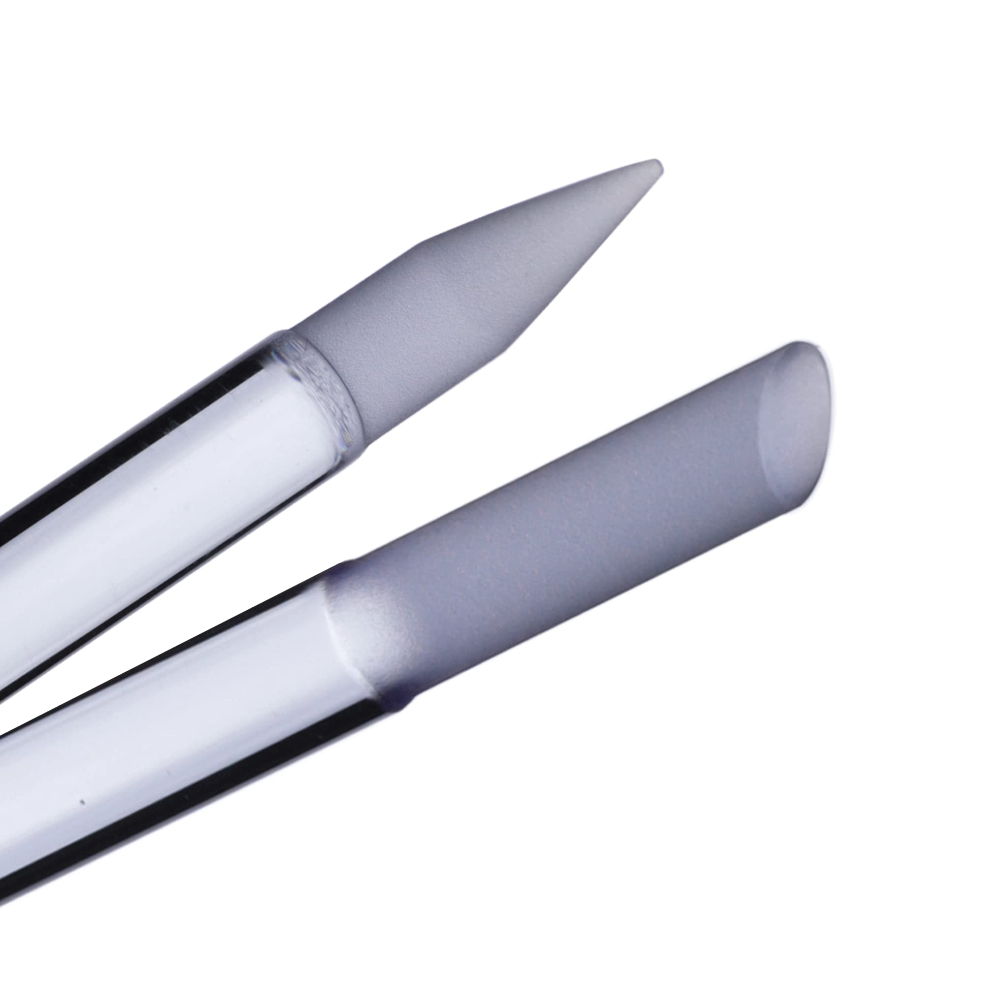 Glass Cuticle Pusher by Bona Fide Beauty, 1Pc Blue Gentle Czech Manicure Stick for Cuticle Remover, Long-Lasting and Double-Side