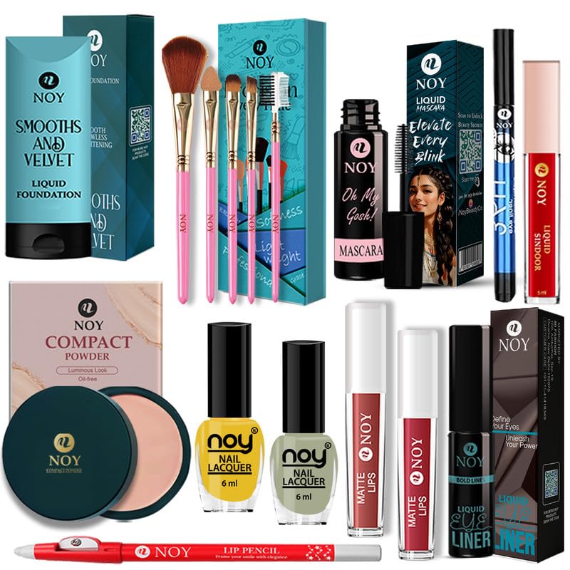 Noy Makeup Combo Set All In One Makeup Kit For Daily Beauty Routine Pack Of 16