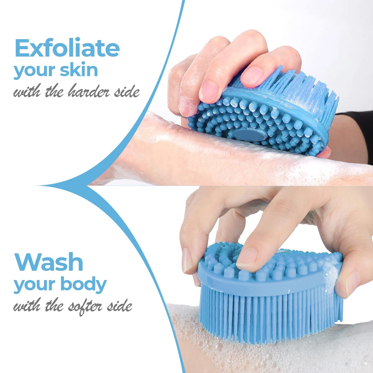Silicone Body Scrubbers For Use In Shower - Silicone Bath Scrubbers For Women - Silicone Shower Scrubber For Body - Silicone Scr