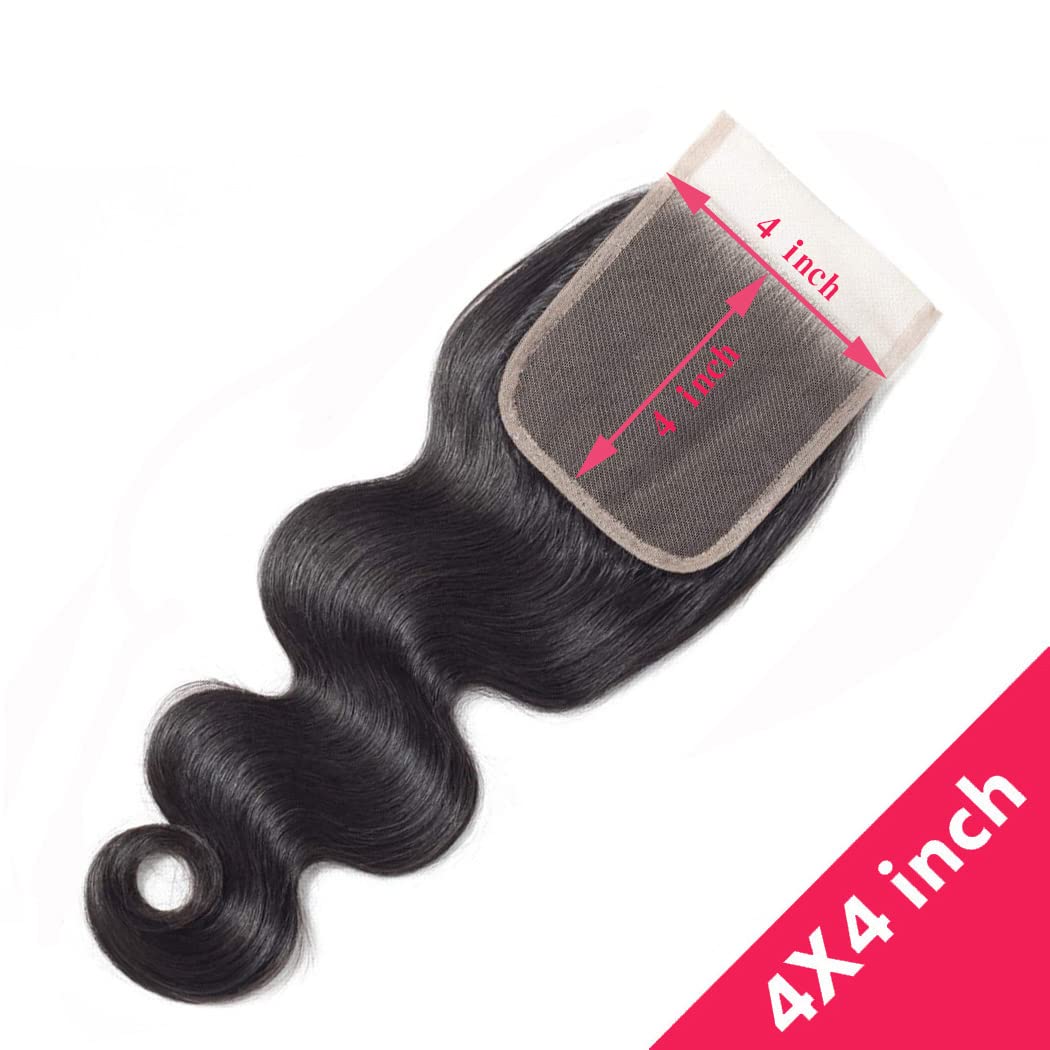 2X6 Hd Lace Closure Body Wave Human Hair Lace Closure Kim K Closure Middle Part Closure Hd Transparent Body Wave Lace Closure 18