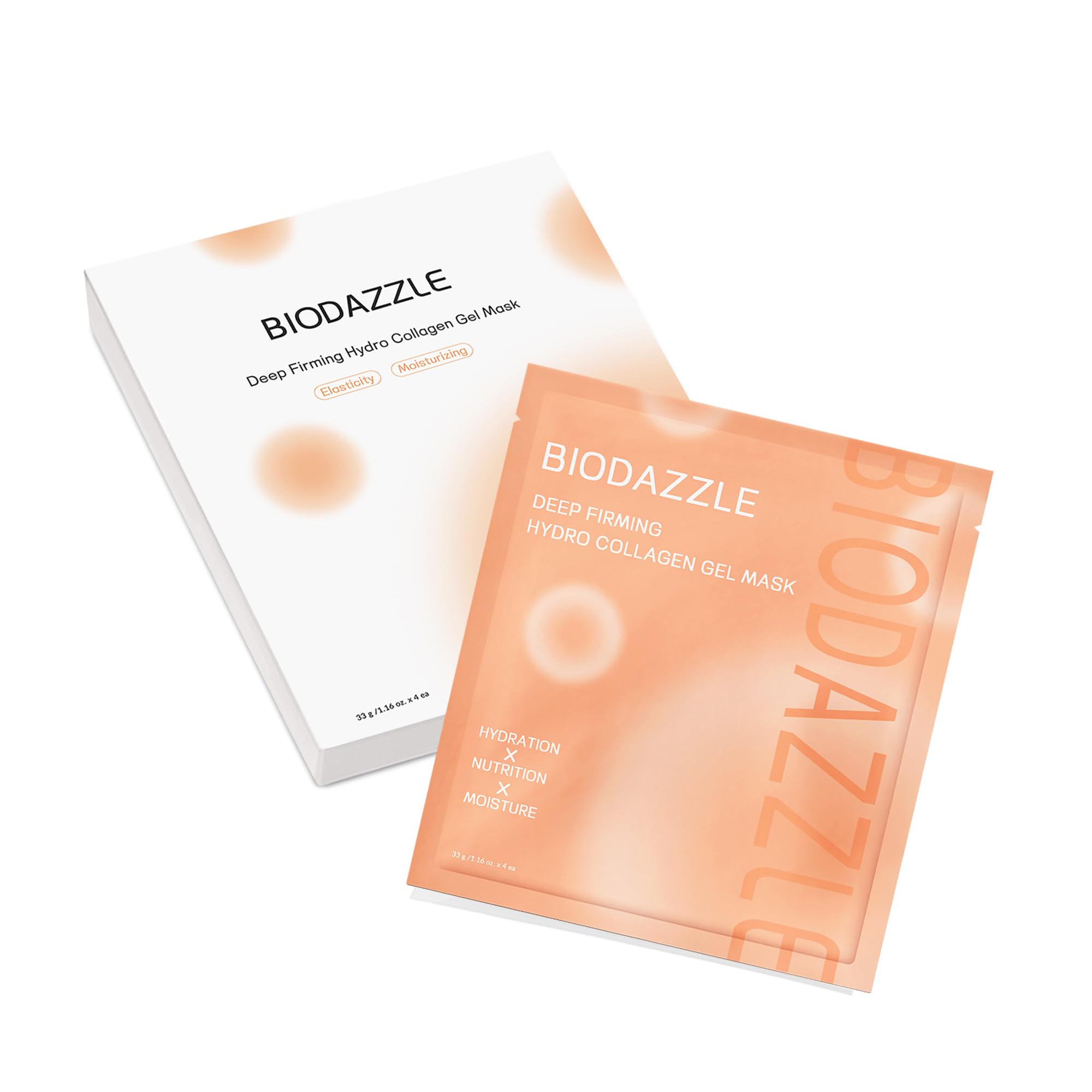 BIODAZZLE Hydrating Collagen Sheet Mask, 5ea