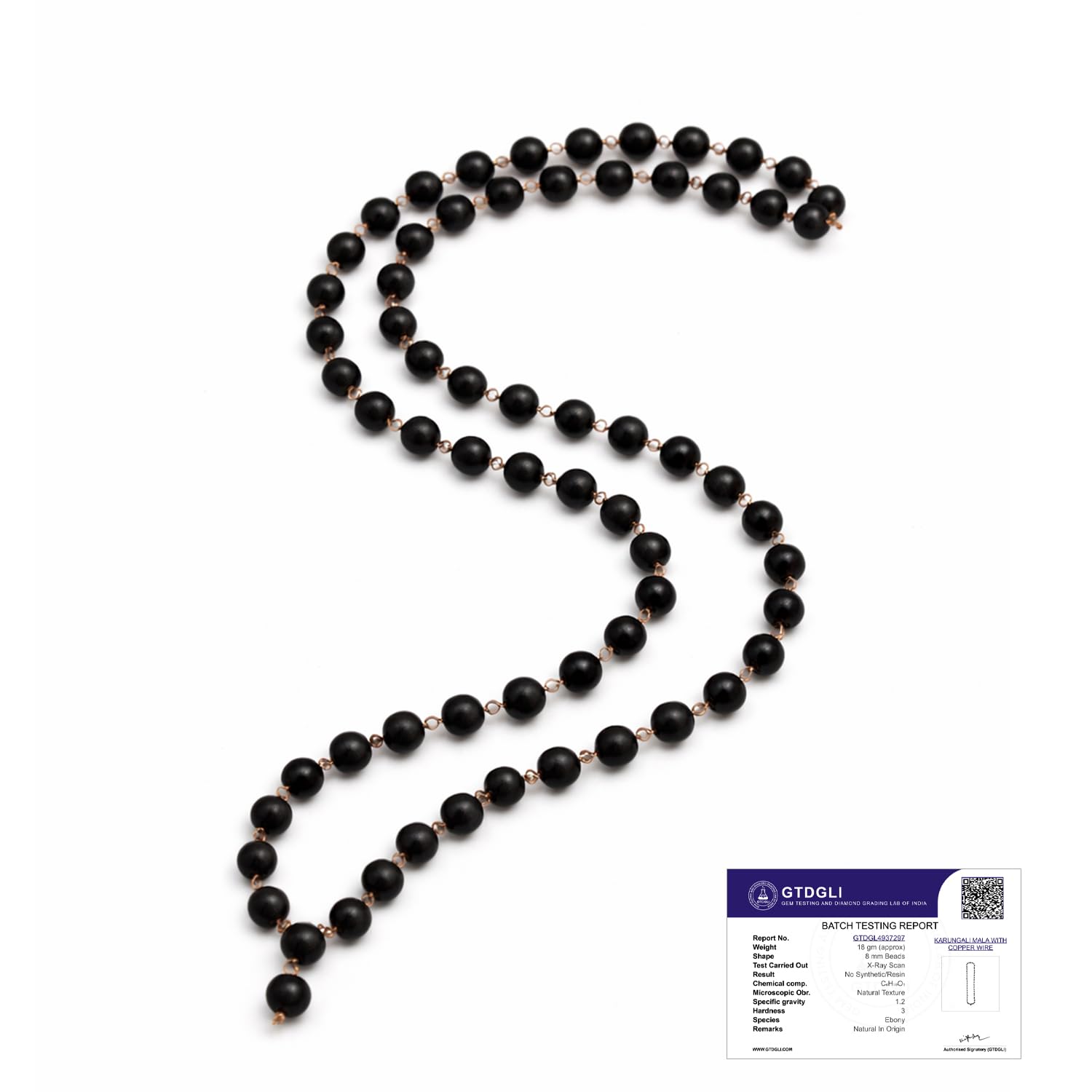 Astrotalk Karungali Malai 54+1 Beads with Copper Wire(8mm) | Karungali Mala Original for Protection & Mars Balance | Ideal Jap Mala for Meditation | Gift for Man & Woman | Premium Gift Box