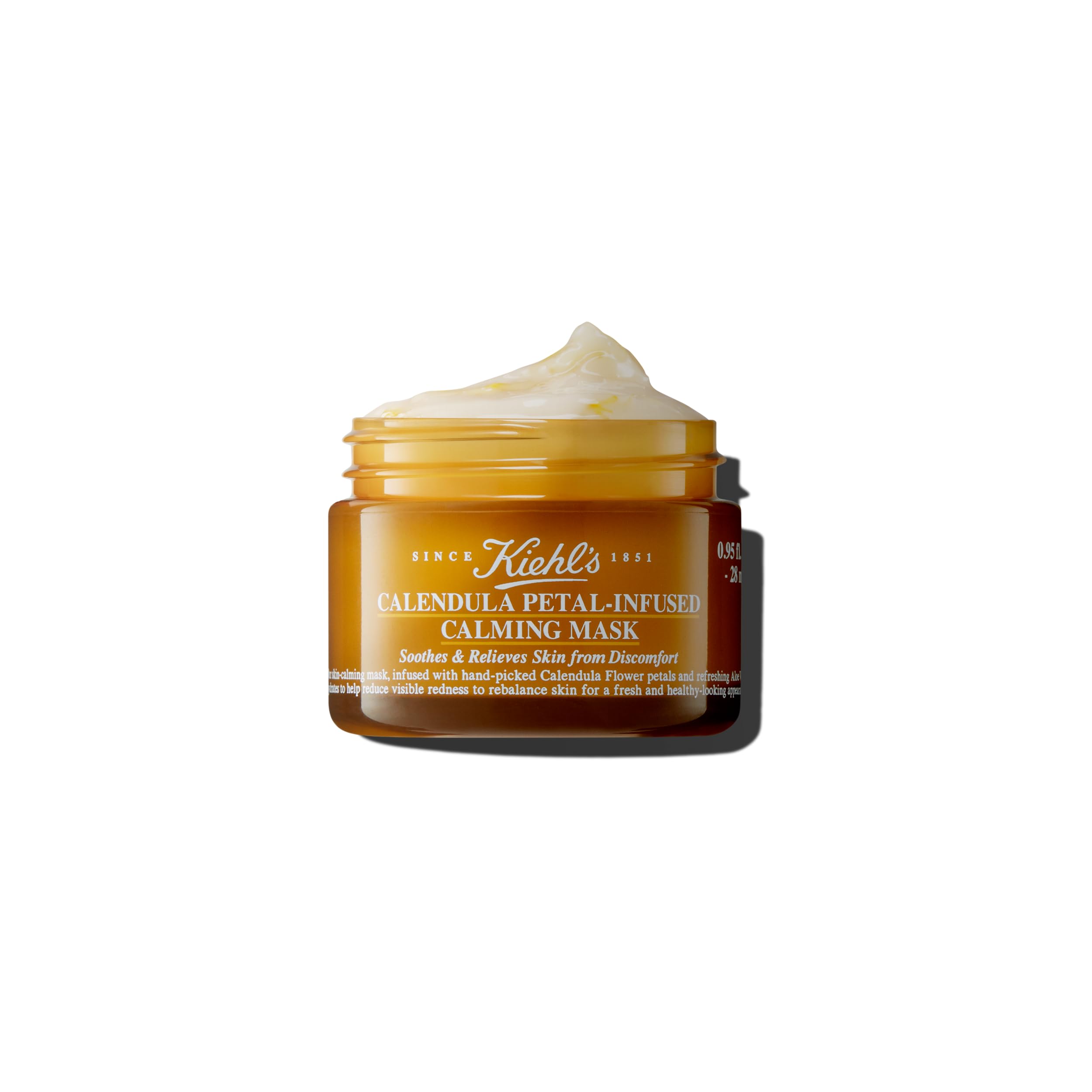 Kiehl's Calendula Petal Infused Calming Mask, Hydrating & Soothing Gel Face Mask for All Skin Types, Refreshes Dry Skin, with Ca