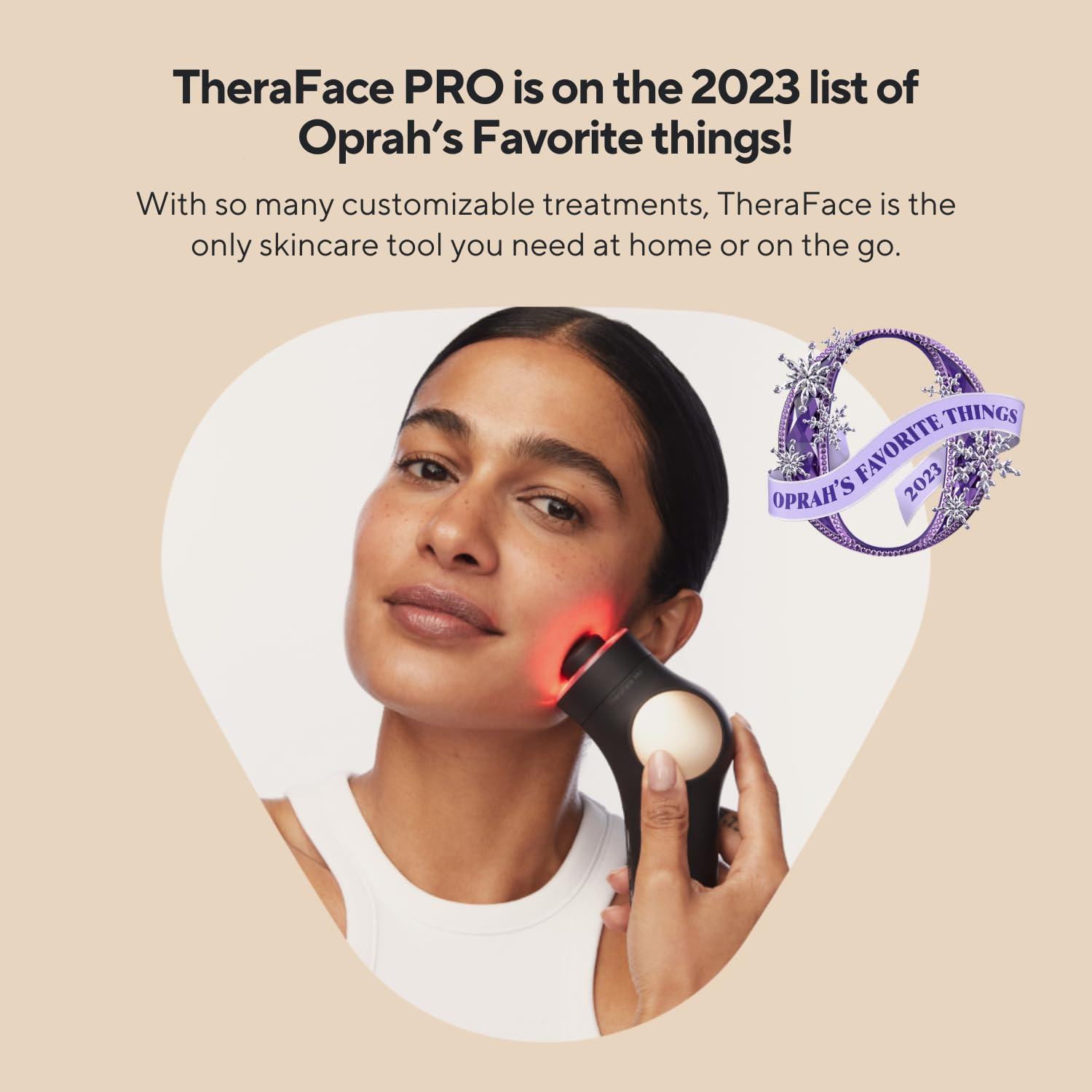 Theraface Pro Microcurrent Facial Device - 8-In-1 Compact Face Massager, Facial Kit & Face Sculpting Tool With Led Light Therapy