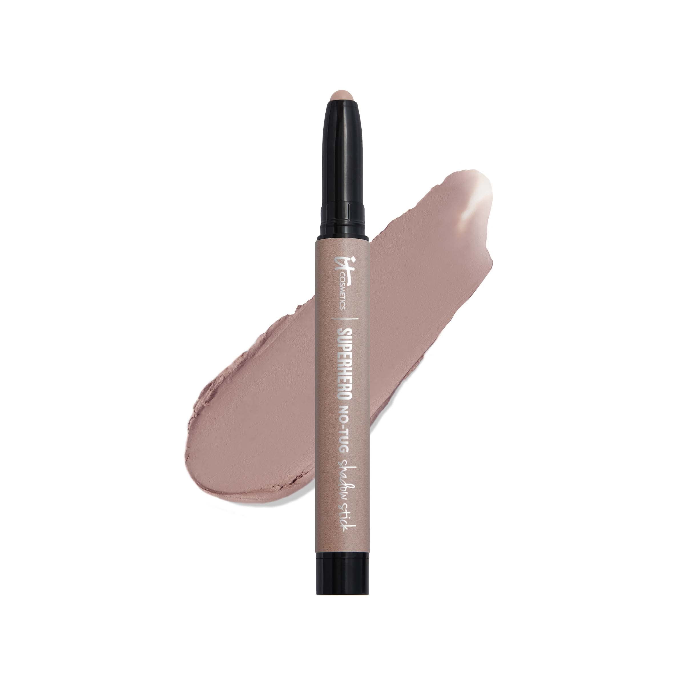 It Cosmetics No-Tug Waterproof Taupe Cream Eyeshadow Stick - Longwear, Blendable, Built-In Primer - For Sensitive Eyes - 0.05 Oz