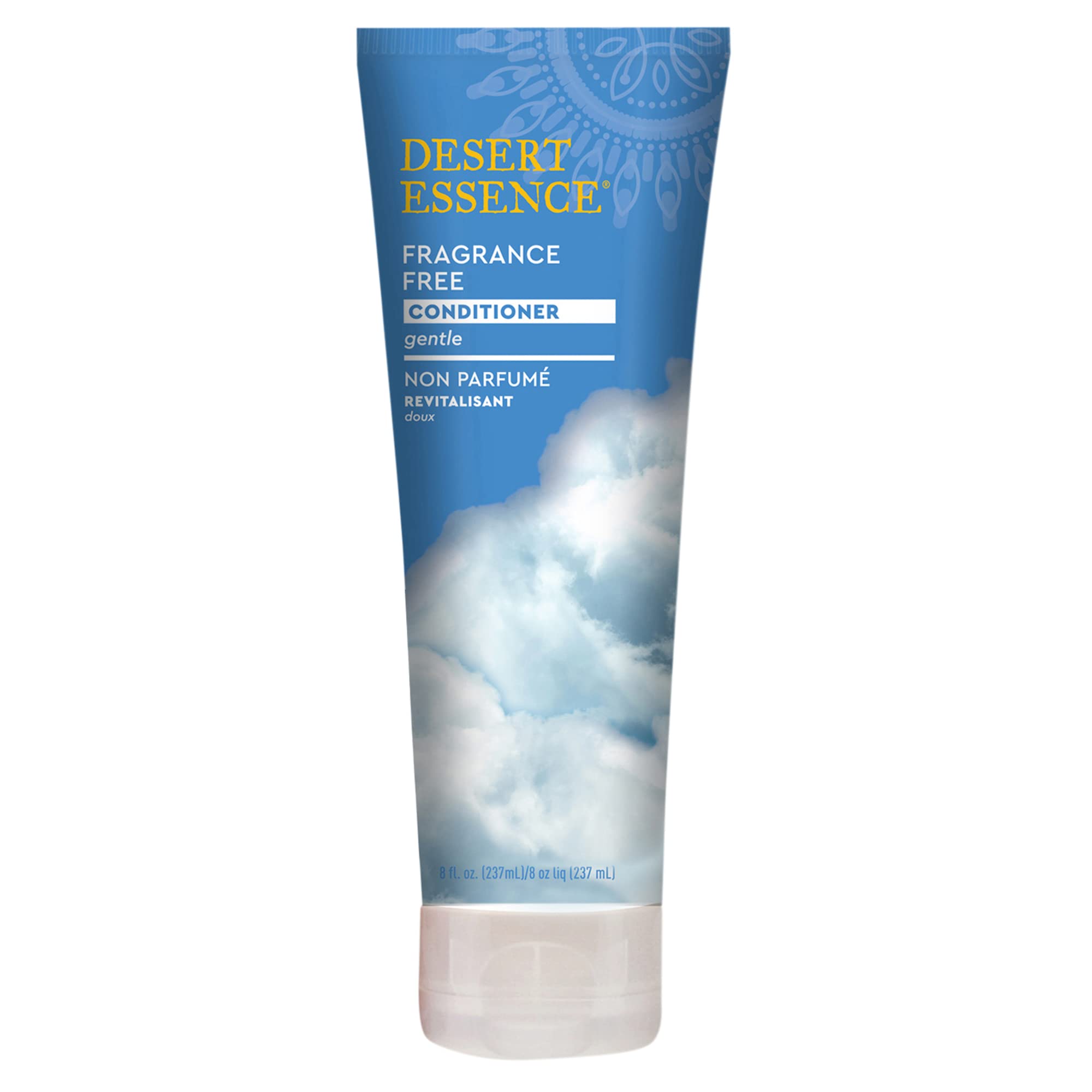 Desert Essence Fragrance Free Conditioner - Pure - 8 Fl Ounce - Gloss & Shine - Smoothes & Softens Hair - No Oil Residue - Antio