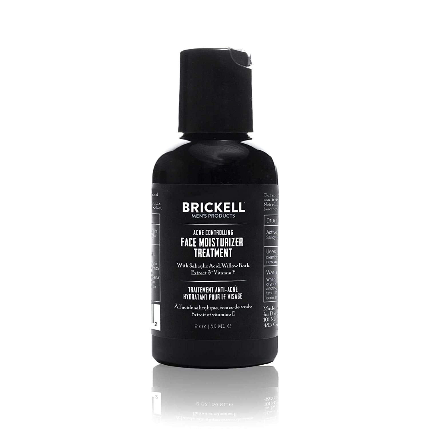 Brickell Men's Acne Controlling Face Moisturizer Treatment for Men, Natural and Organic Acne Face Moisturizer Treatment to Clear