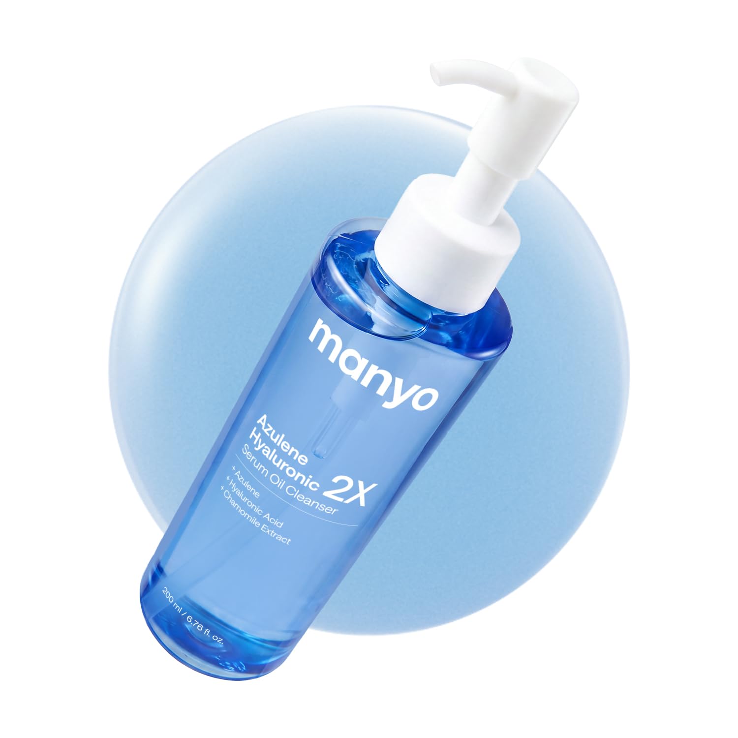 MANYO Azulene Hyaluronic 2X Serum Oil Cleanser, 6.76 fl oz