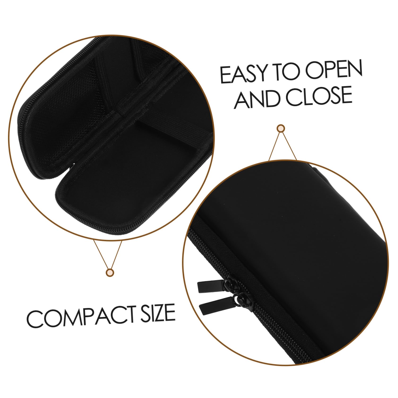 Gogogmee Hair Curler Travel Case Heat Resistant Hair Curler Bag Curling Storage Pouch Organizer Holder for Curling and Hair Styl