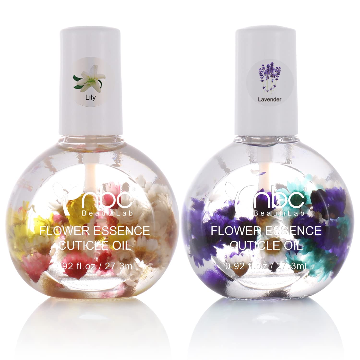NBC BeautiLab FLOWER Essence Cuticle Oil. Use natural ingredients and vitamin E to moisturize and activate the cracked and hard 
