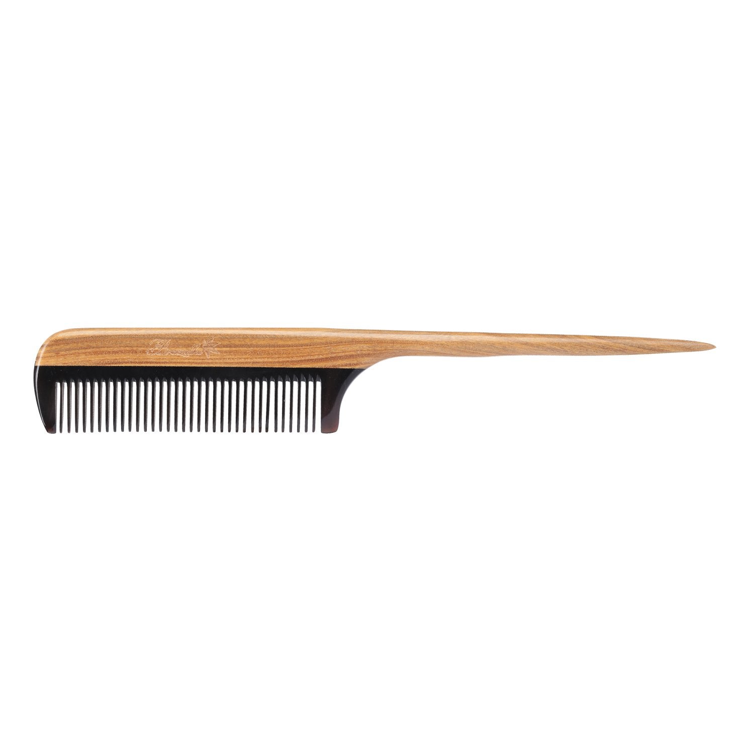 Breezelike Hair Combs - Fine Tooth Detangling Wooden Tail Comb - No Static Natural Sandalwood Buffalo Horn Comb For Women