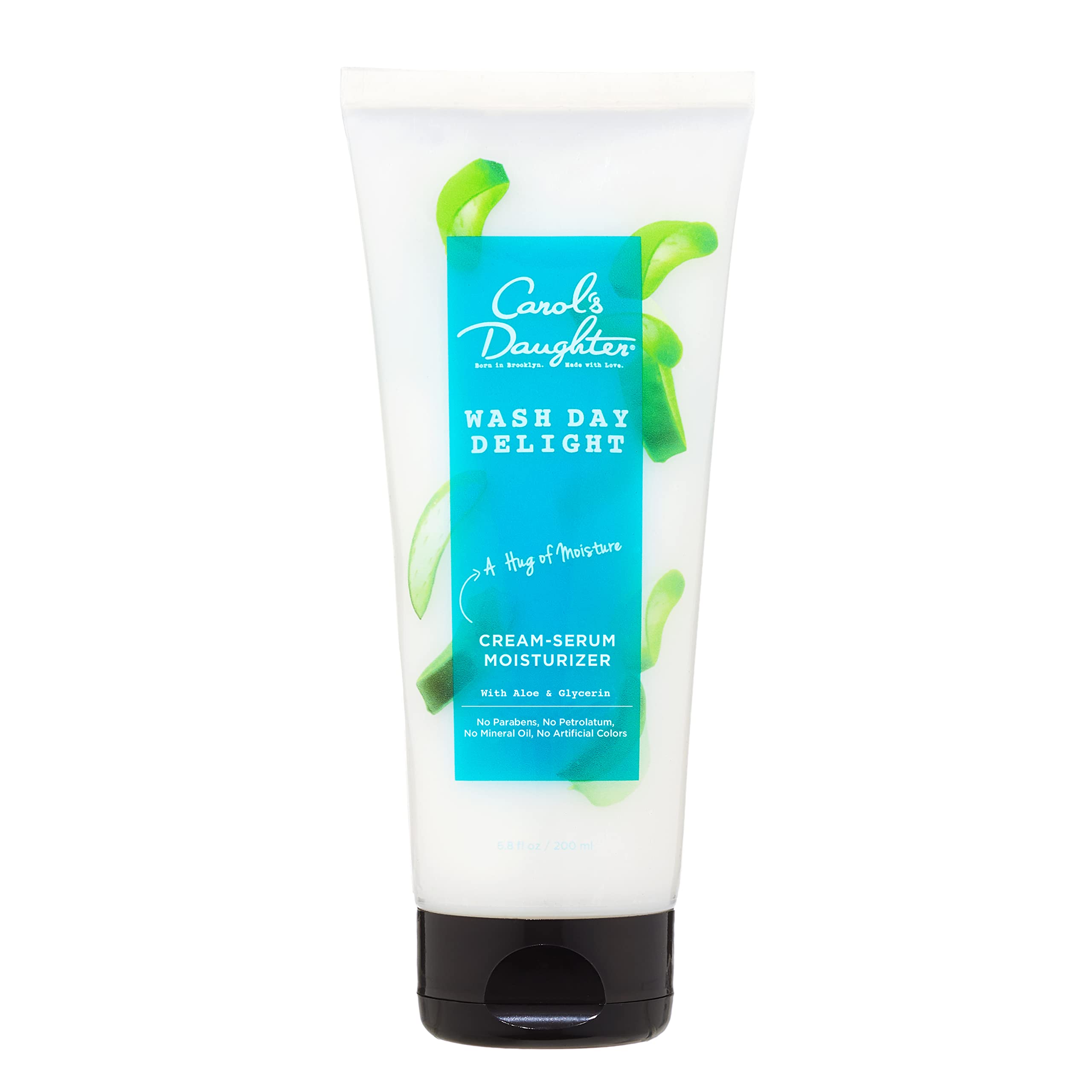 Carol's Daughter Wash Day Delight Cream Serum Hair Moisturizer for Curly Hair, Anti-Frizz, Made with Aloe and Glycerin, 6.8 fl o