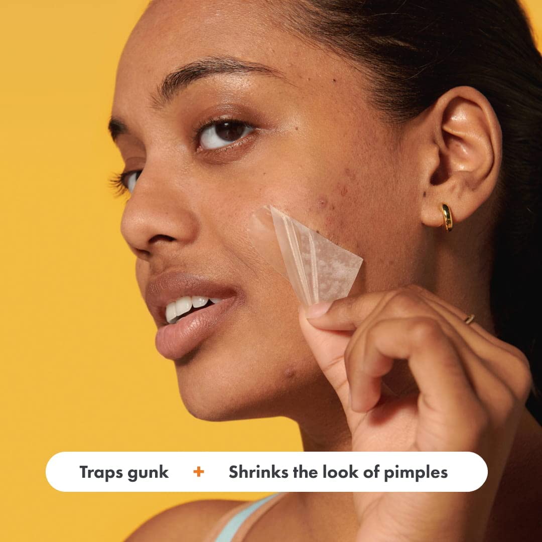 Mighty Patch Face Patch From Hero Cosmetics - Xl Hydrocolloid Face Mask For Acne, 5 Large Pimple Patches For Zit Breakouts On No