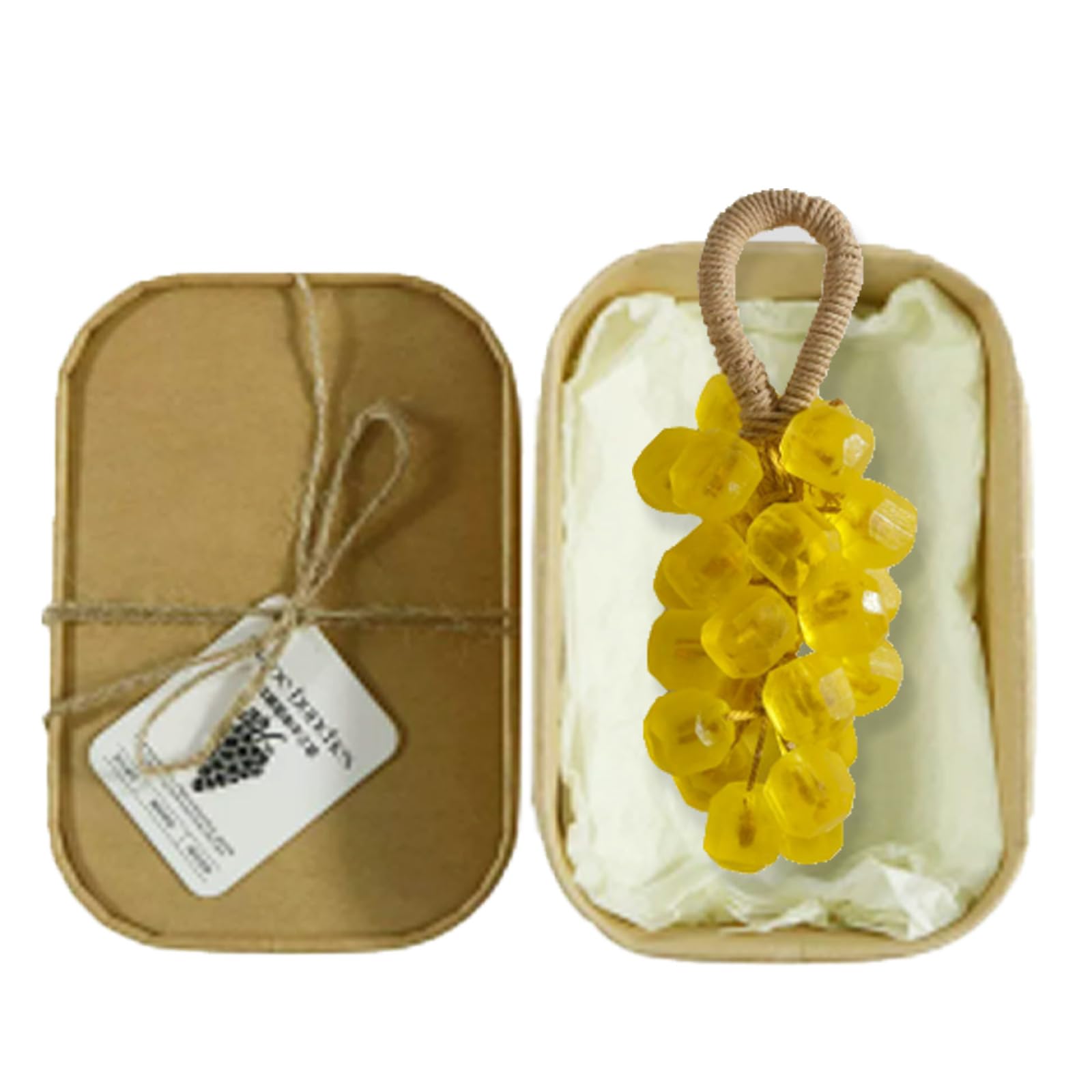 Grape Soap on a Rope, Handmade Grape Cluster Shape Soap Bar, Decorative Bath Soap,Home Decor and Gift Choice for Washing Hands a