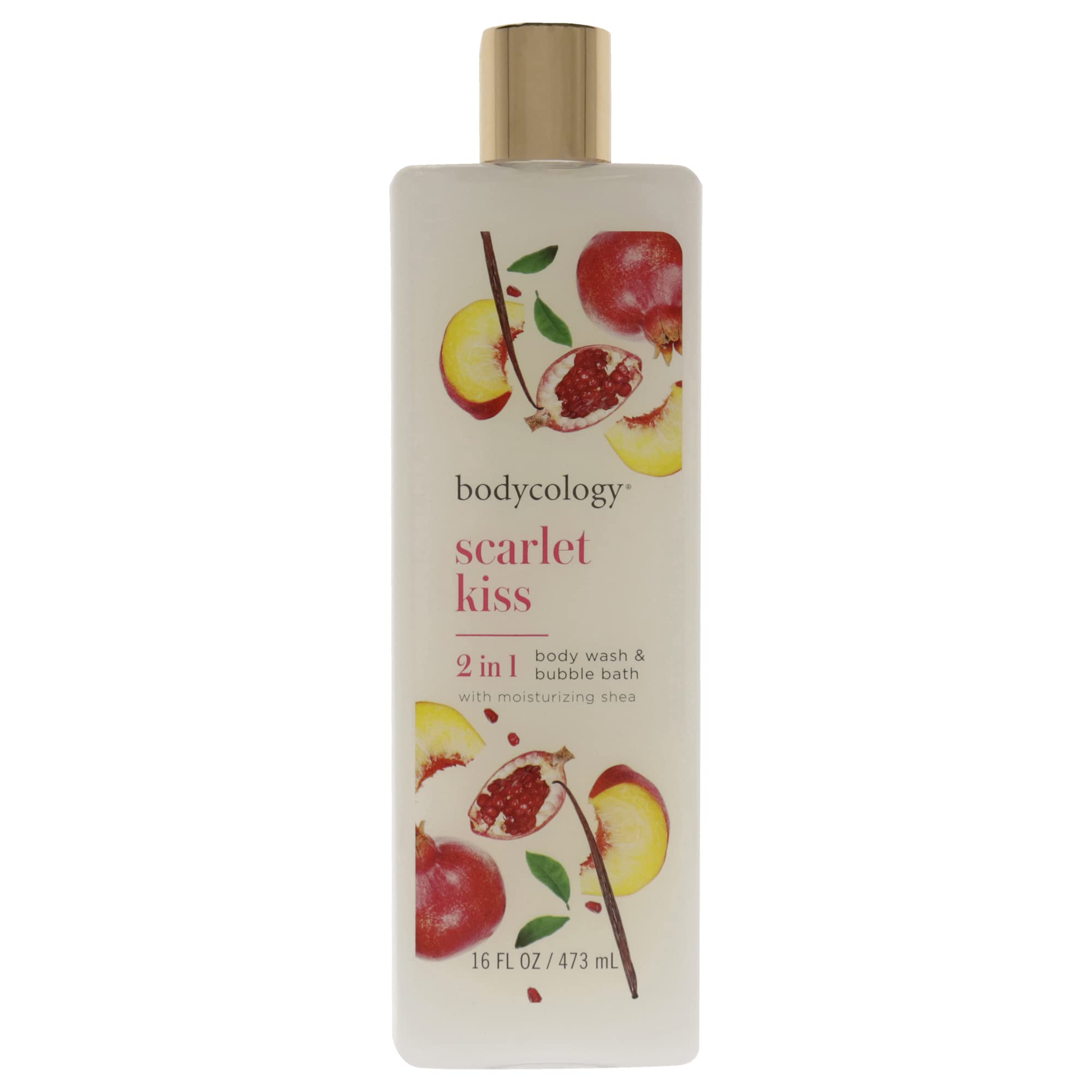 Bodycology Scarlet Kiss Moisturizing Body Wash For Women, 16 Ounce