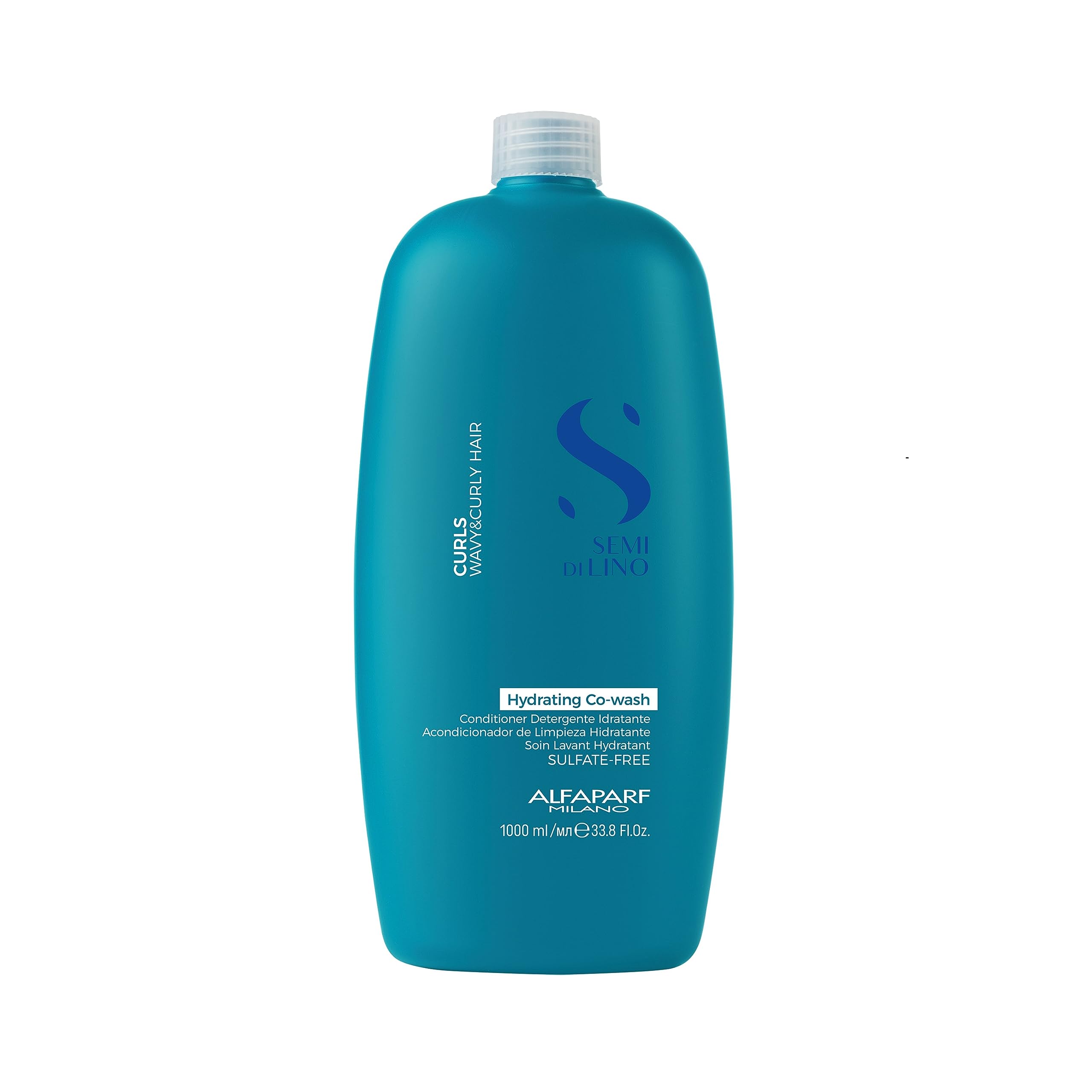 Alfaparf Milano Semi Di Lino Curls Hydrating Sulfate Free Co-Wash For Wavy And Curly Hair - Hydrates And Nourishes - Reduces Fri
