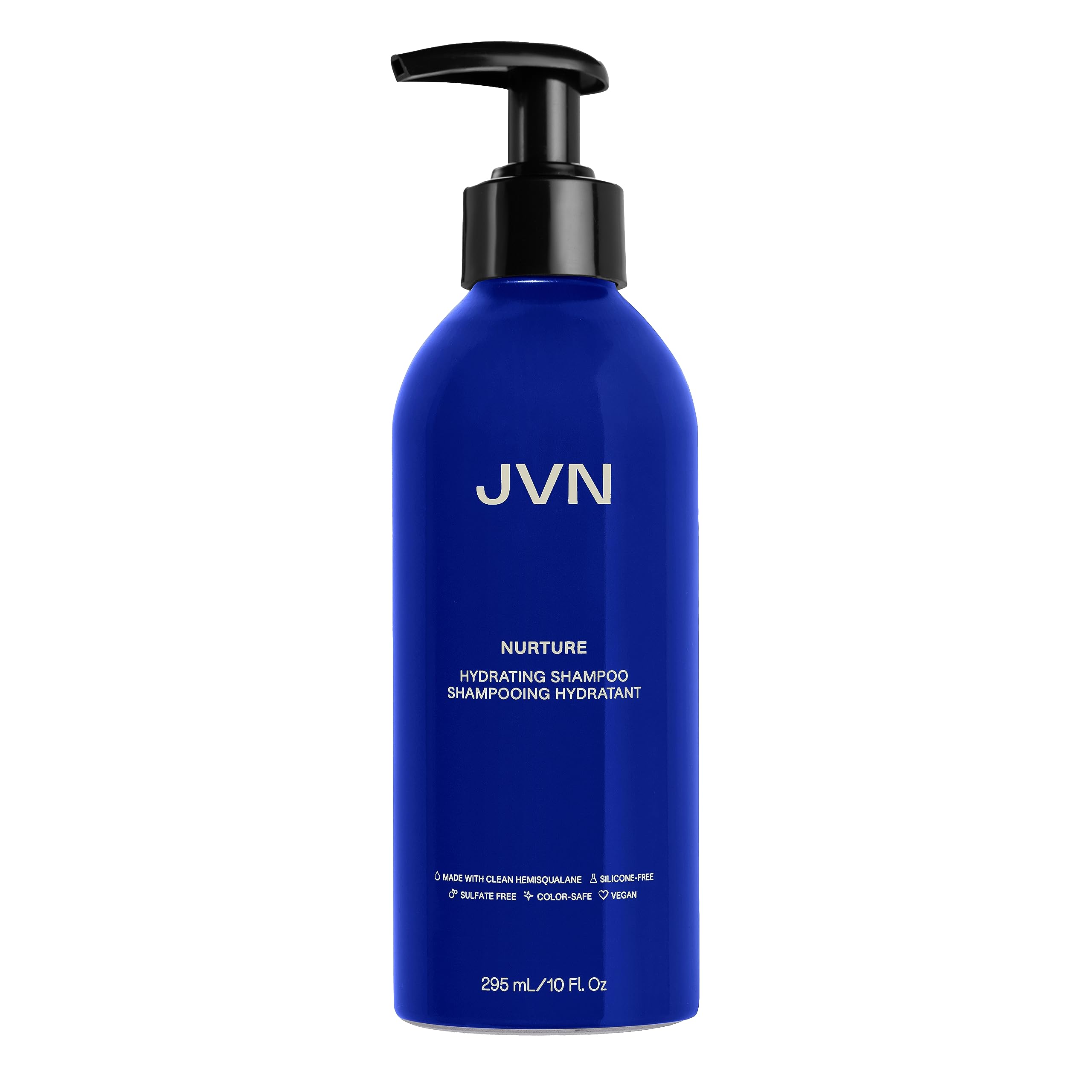 JVN Nurture Hydrating Shampoo, New and Improved, Instantly Moisturizing and Deeply Nourishing Shampoo for Dry Hair, 10 Fluid Oun