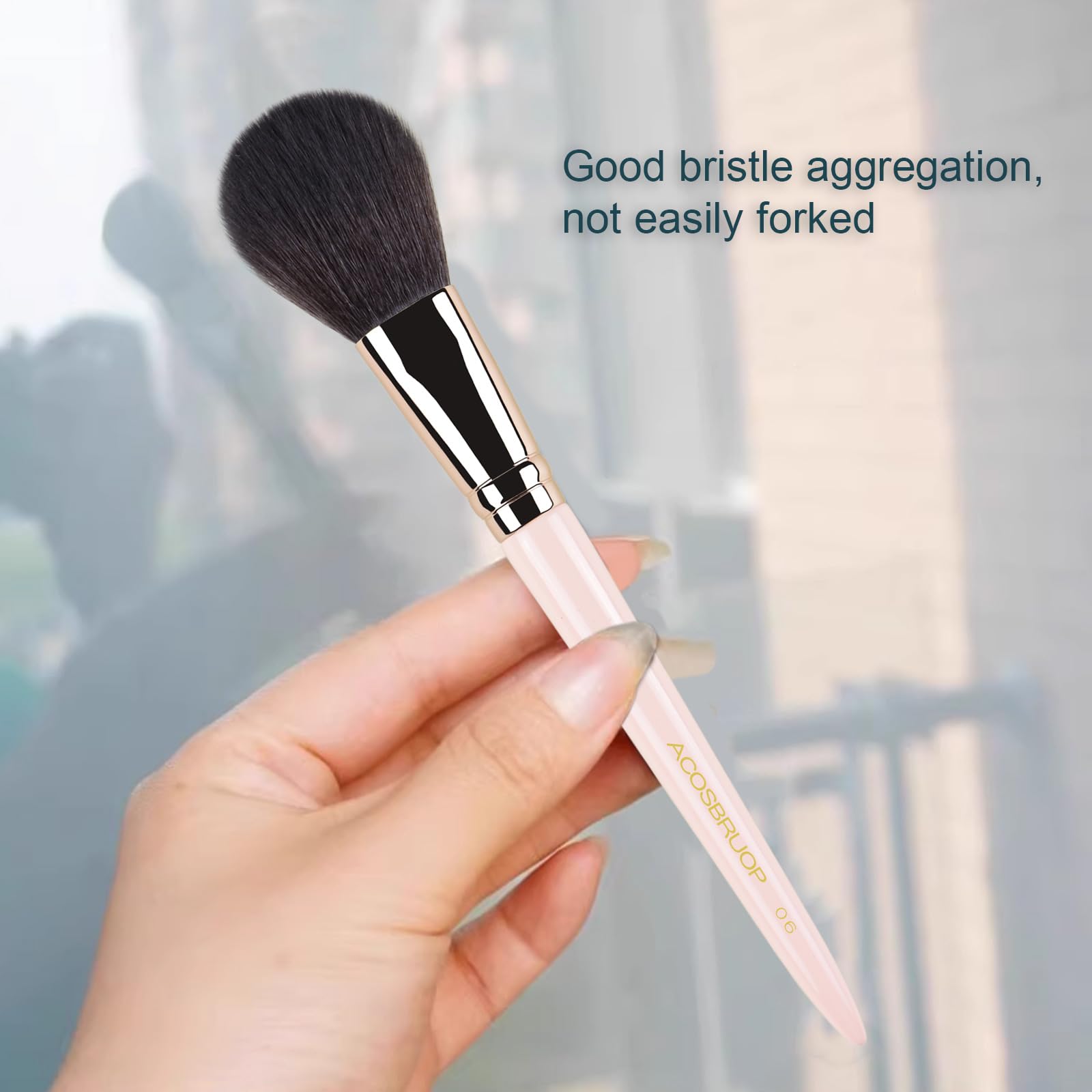 ACOSBRUOP Loose Powder Blush Brush, Professional Blush Brush for Cheeks,Soft Bristles Makeup Brush,Beauty Tools