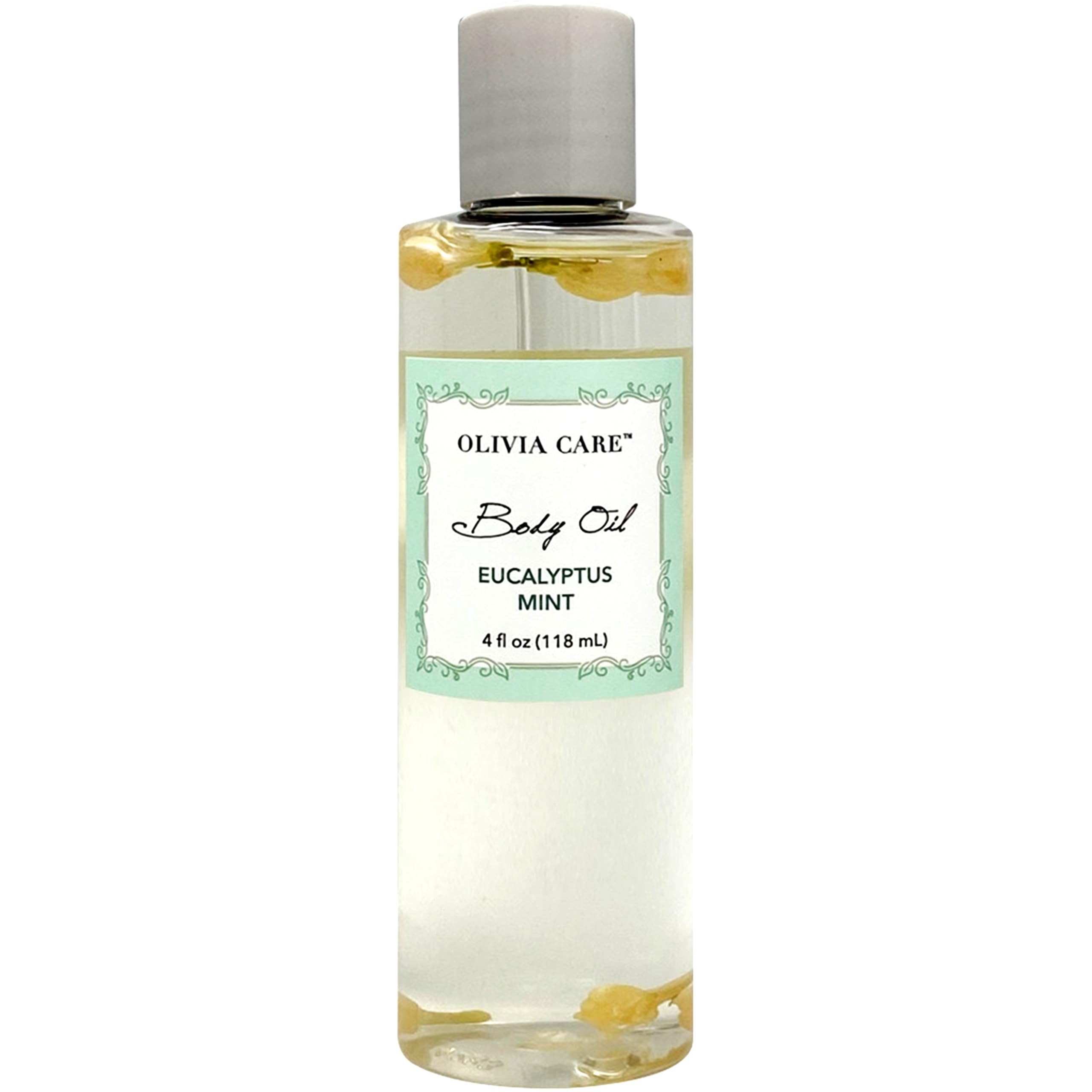 Olivia Care Body Oil Eucalyptus Mint Vegan & Natural | Hydrating & Moisturizing - Infused with VITAMIN E, K & Omega Fatty Acids 