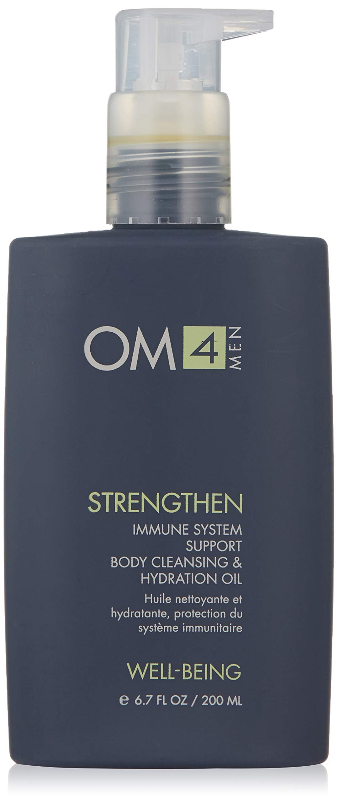 Organic Male Om4 Strengthen: Immune System Support Body Cleansing & Hydration Oil Mens Moisturizing Bath And Shower Oil
