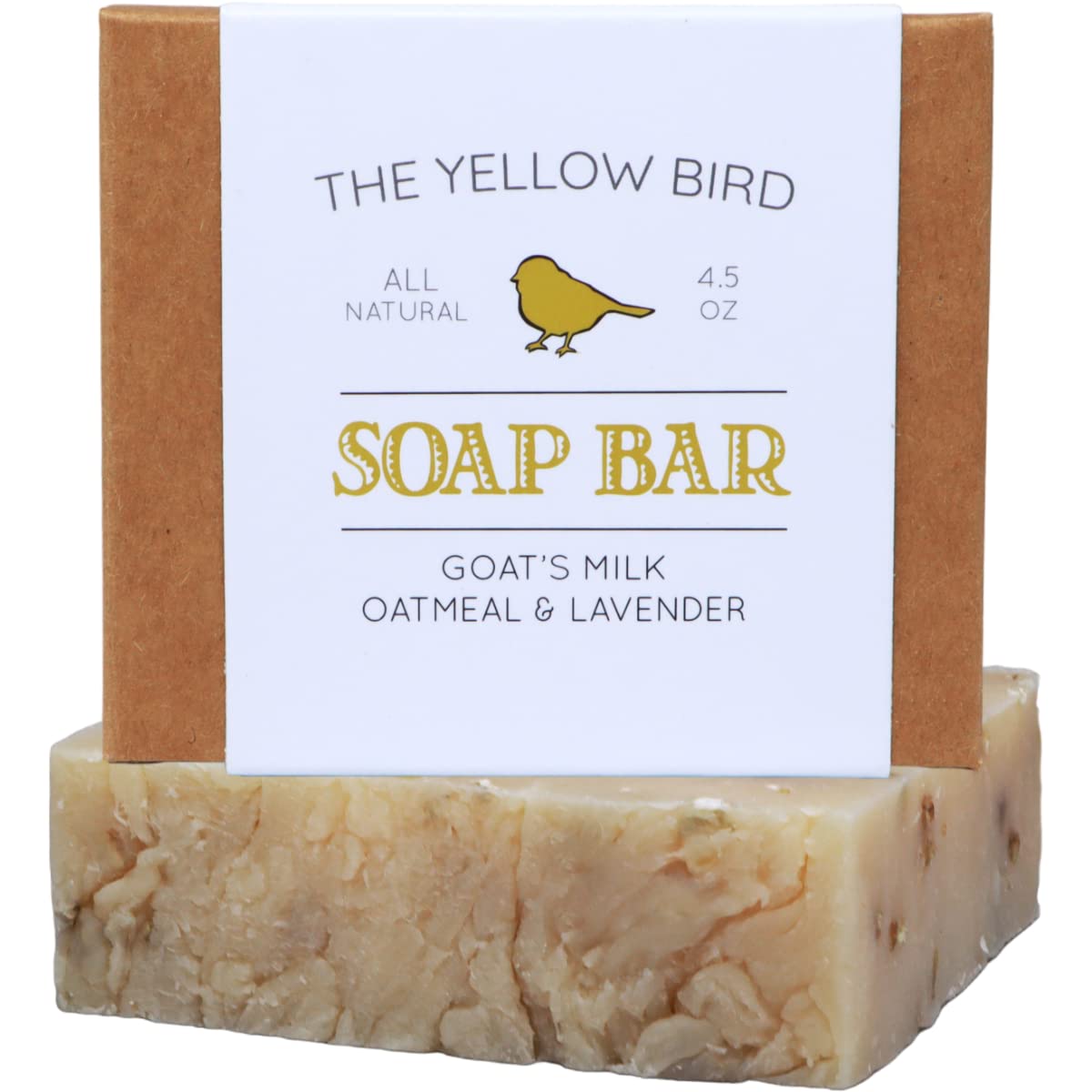 Lavender Goats Milk Soap Bar With Oats - Gentle Exfoliating Bath Soap. Moisturizing Dry Skin Face & Body Wash. Mild Natural And
