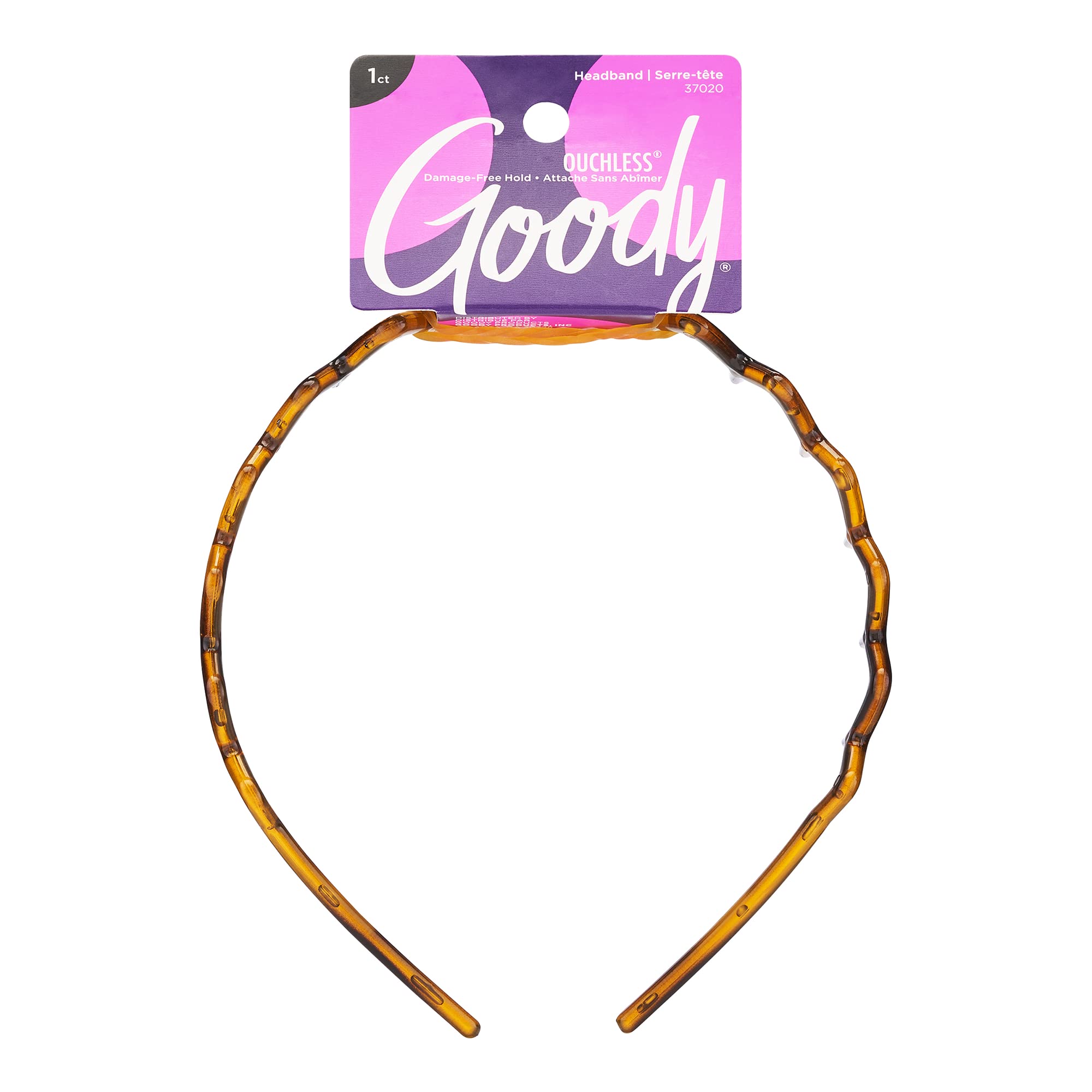 Goody Ouchless Headband For All Hair Types - Zigzag Tooth - Comfort Fit for All-Day Wear - Beautiful Design for Instant Style - 