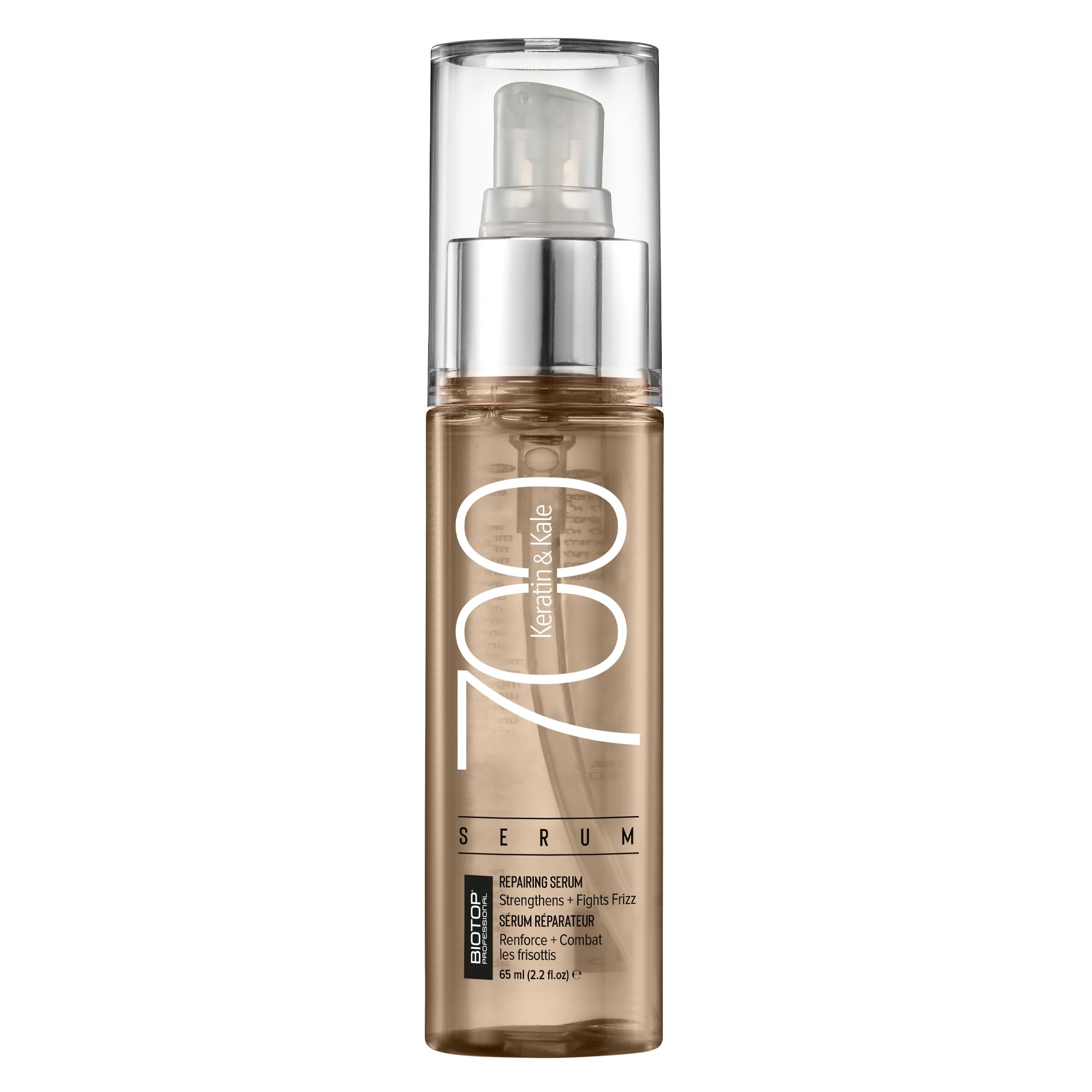 Biotop Professional 700 Keratin + Kale Serum - Heat Protectant and Hair Repair Treatment for Frizzy + Damaged Hair - Smoothing a