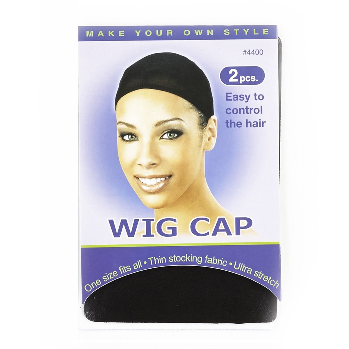 Annie Wig Cap 2Pc #4400 Black