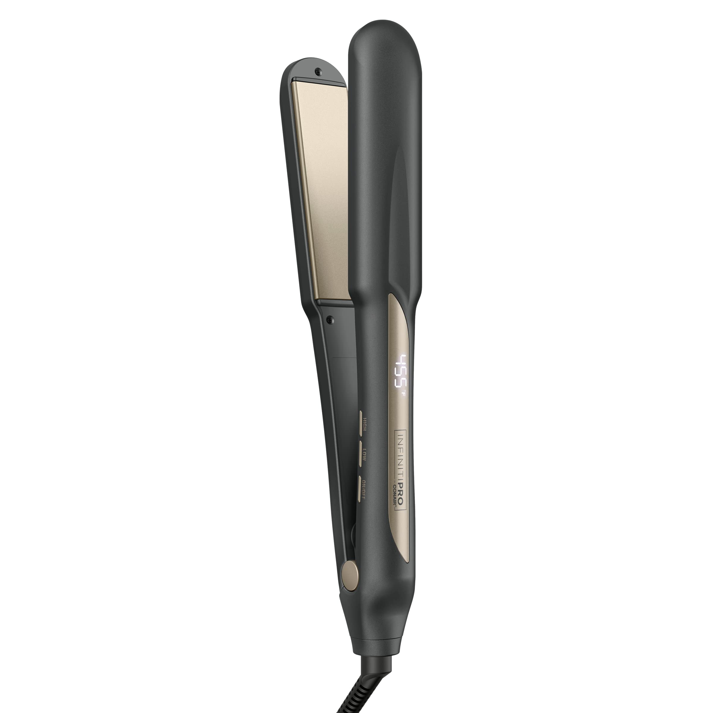 INFINITIPRO BY CONAIR Tourmaline Ceramic Flat Iron, 1 1/4-inch Digital Hair Straightener