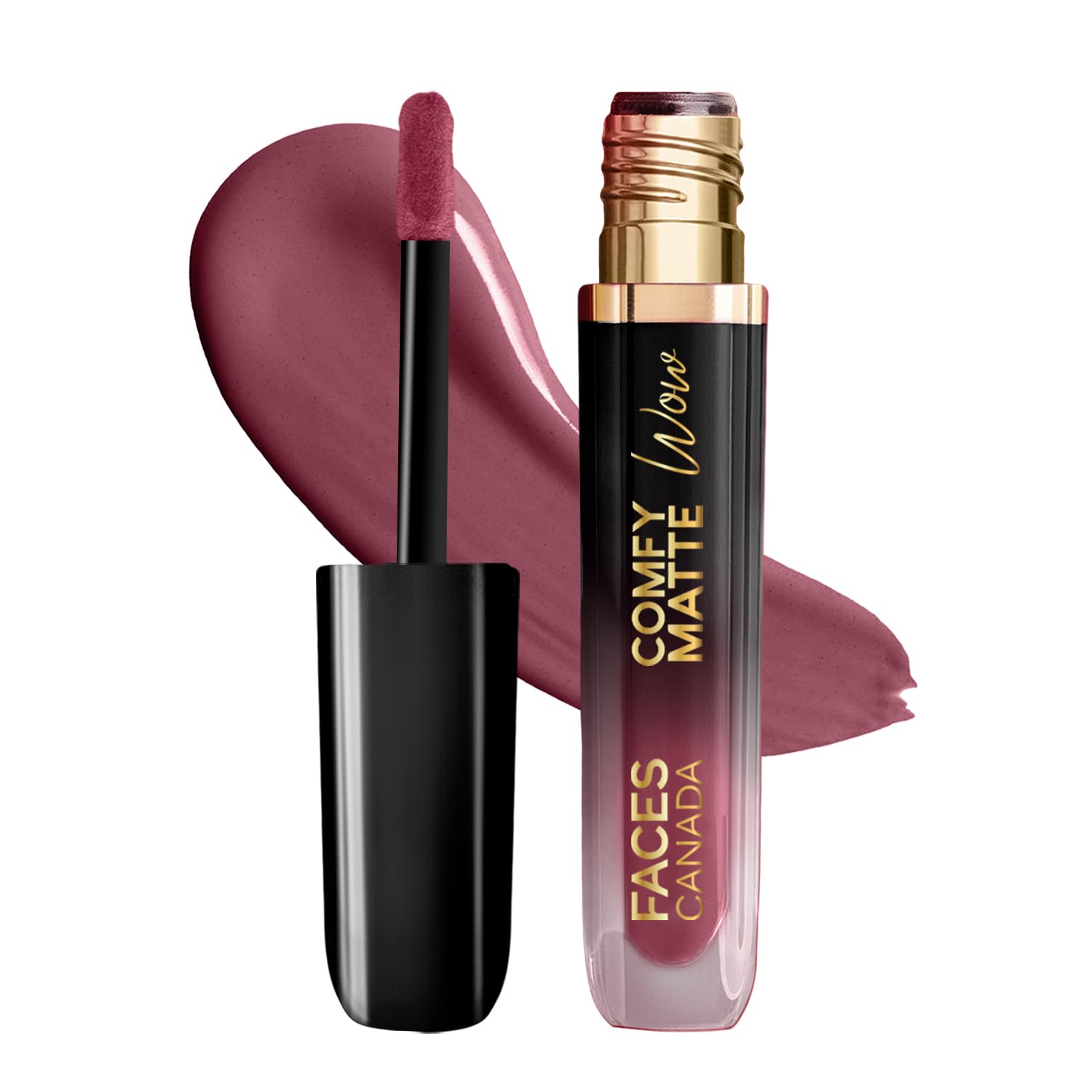 Faces Canada Comfy Matte Wow Liquid Lipstick - Scandalous 13 (Plum) 3.8Ml | One Swipe Application | Highly Pigmented | Comfortab