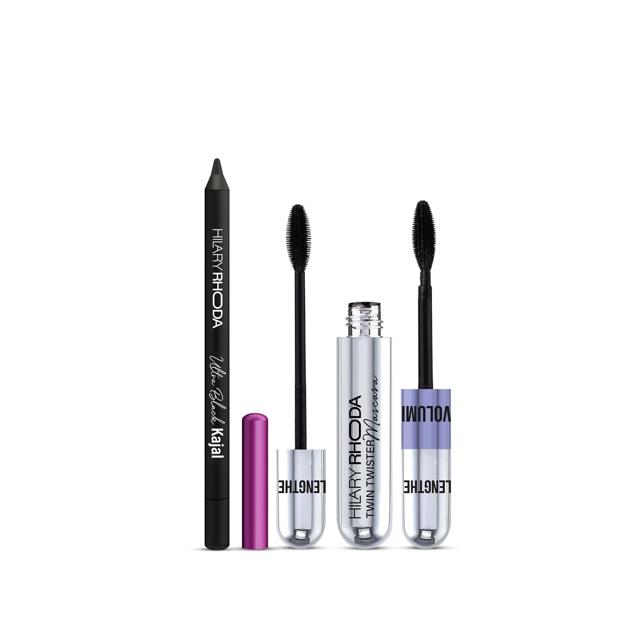Hilary Rhoda Everyday Eye Makeup Kit | Daily Eye Makeup Combo | Eye Make Up Set | Best Eye Makeup Combo | Kajal | Mascara | Make