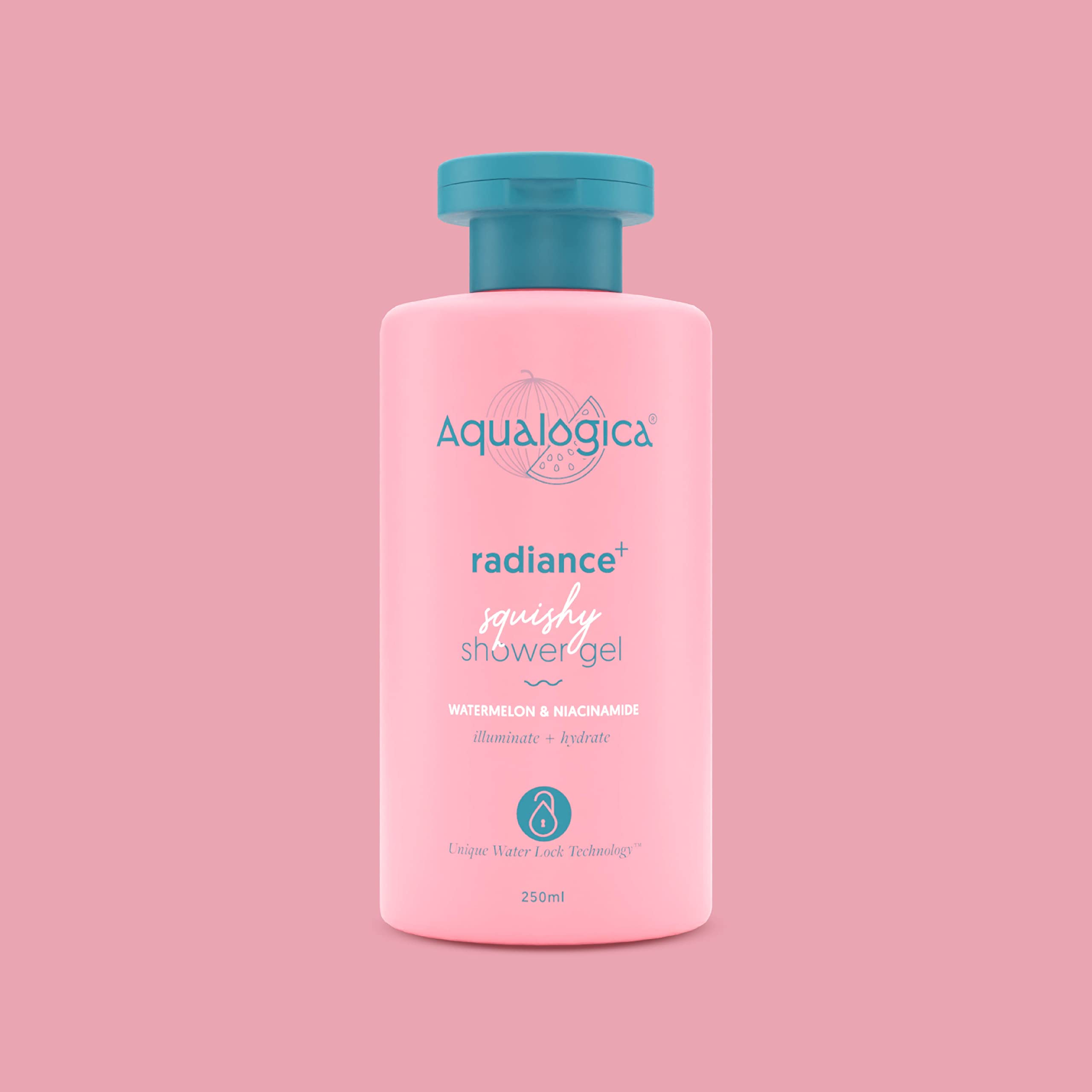 Aqualogica Radiance+ Squishy Shower Gel with Watermelon & Niacinamide | Relieves Dryness & Retains Moisture | Unisex Body Wash f