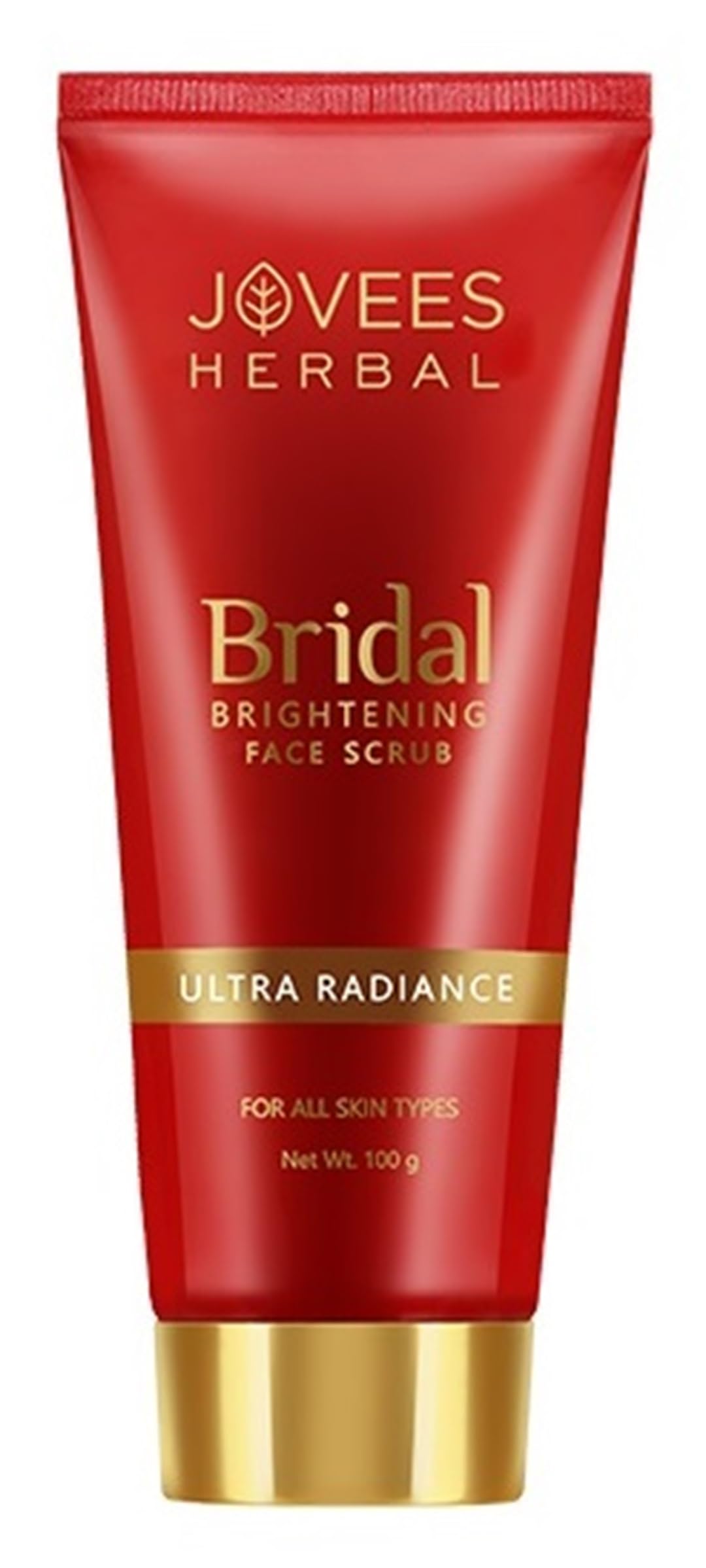 Jovees Herbal Bridal Brightening Face Scrub With Turmeric, Honey & Pearl Millet Flour | Gently Remove Dead Skin | For Ultra Radi