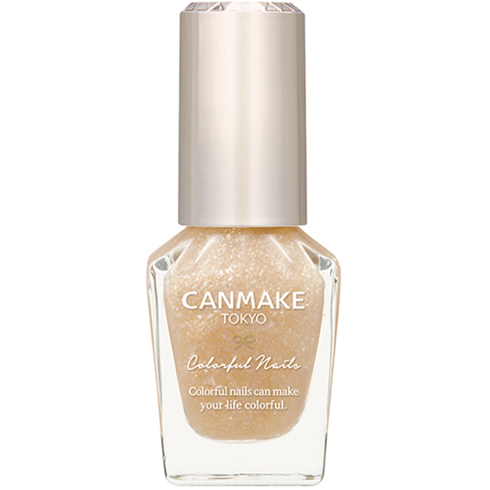 CANMAKE Colorful Nails N66 Pixie Dust Manicure Polish, Gold, Beige, Pearl, Glitter, Fairy