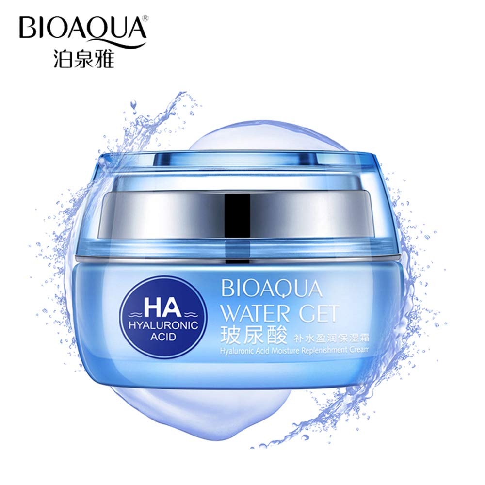 BIOAQUA Anti-Aging Cleaning Moisturizers HA Water Get Replenishment Face Skin Cream Hyaluronic Acid Natural Ingredients Hydratin